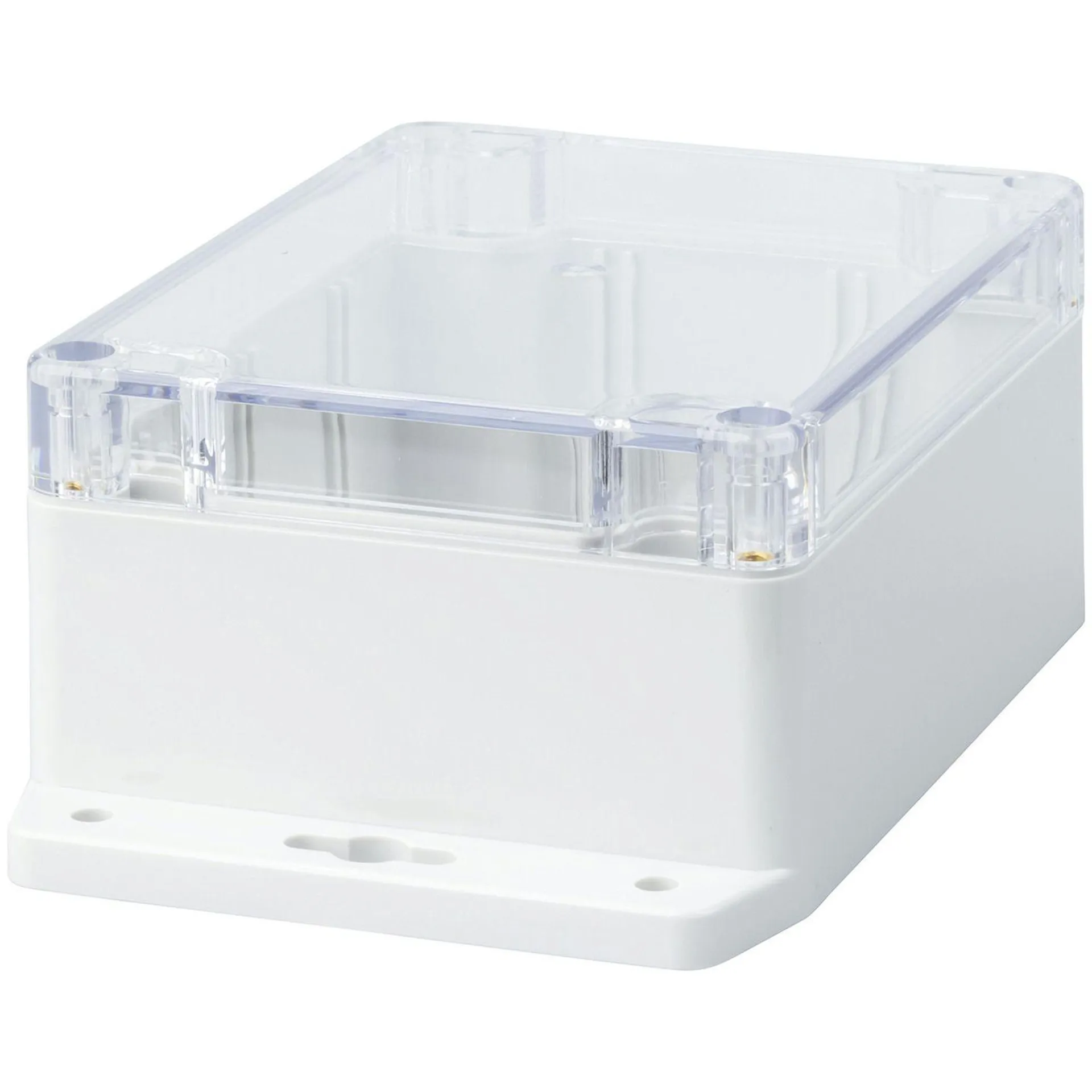 IP65 Sealed Polycarbonate Enclosure with Mounting Flange 115(W) x 90(D) x 55(H)mm