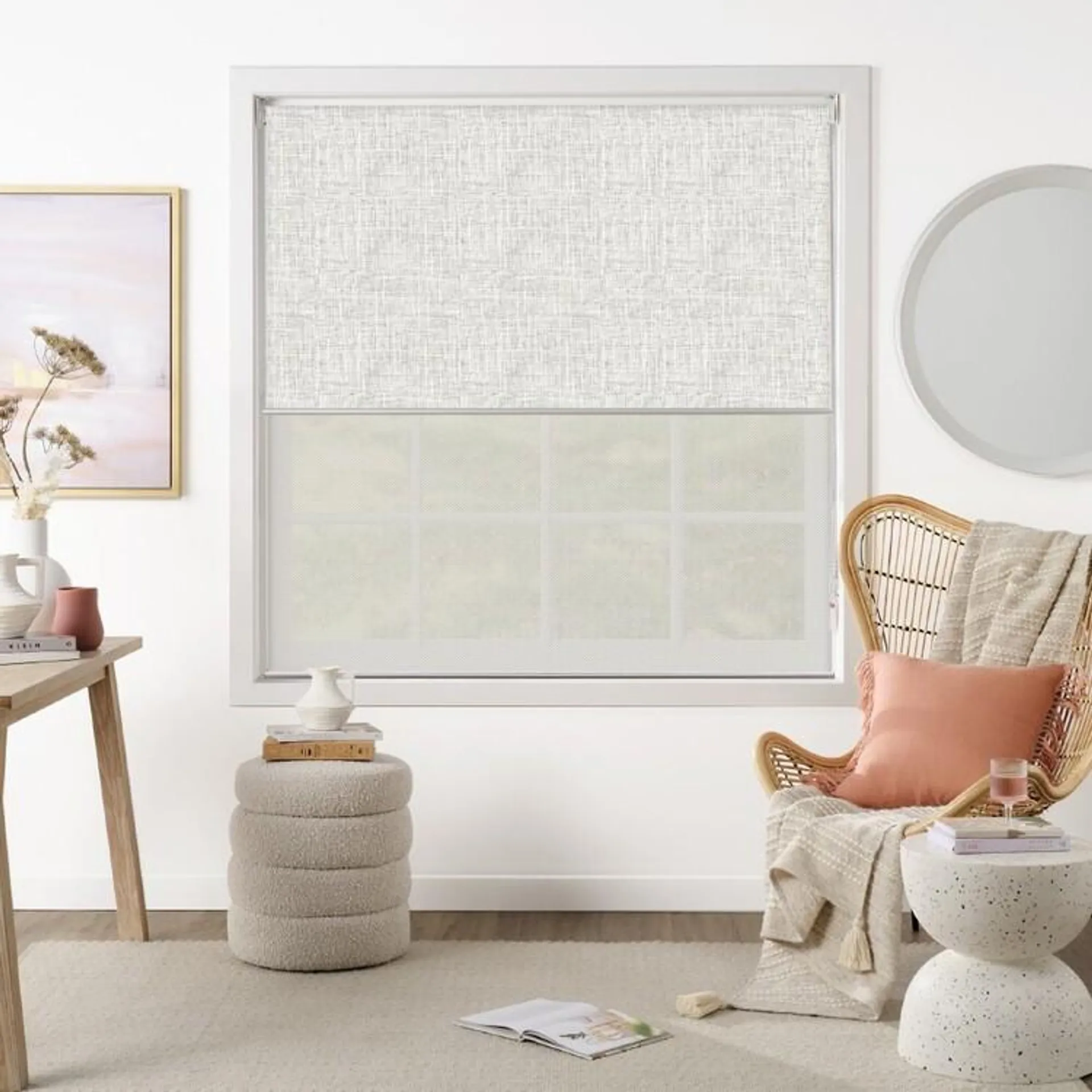 Gummerson Neutrals Dual Roller Blind Stone