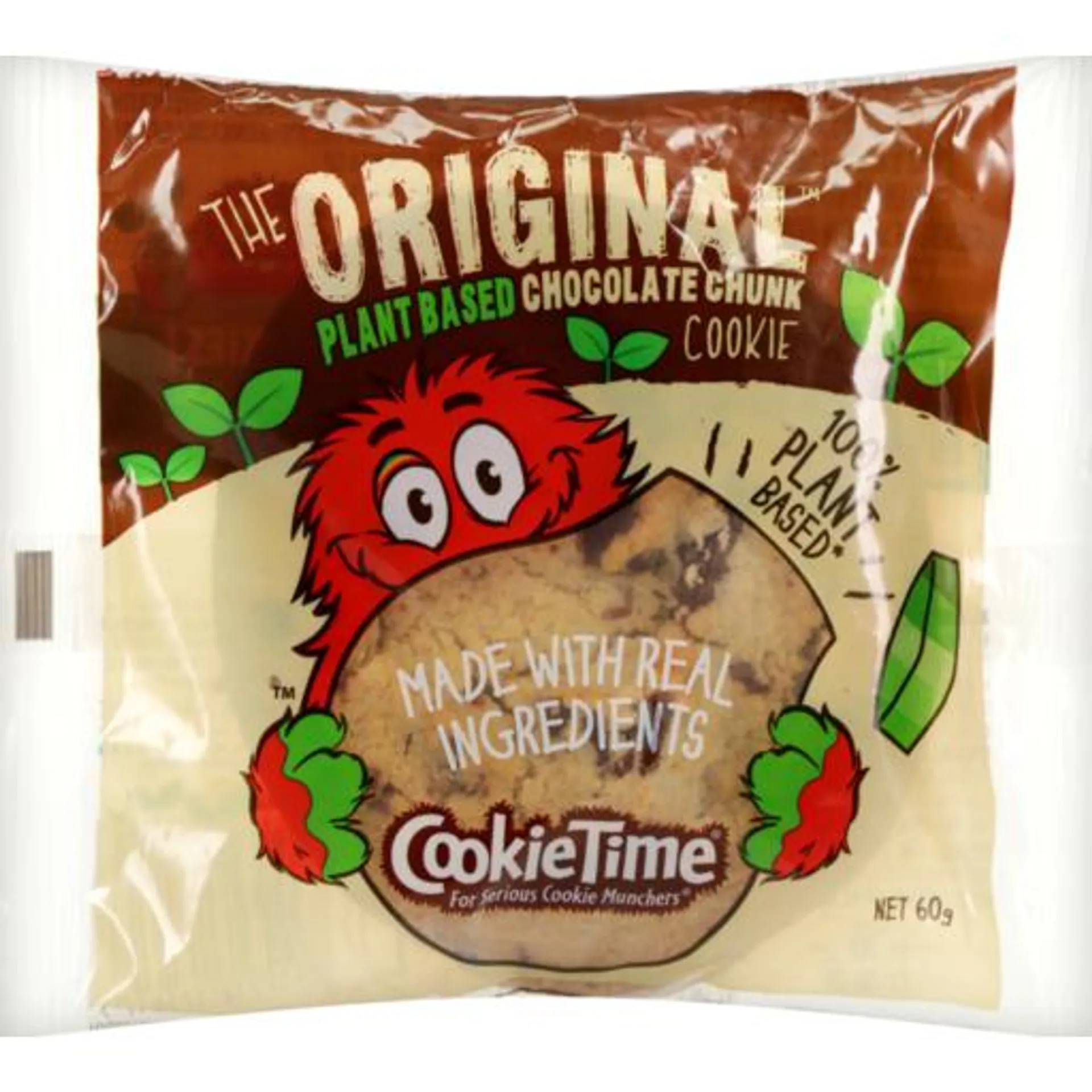 Cookie Time Cookie The Original Plant Based Chocolate Chunk 60g