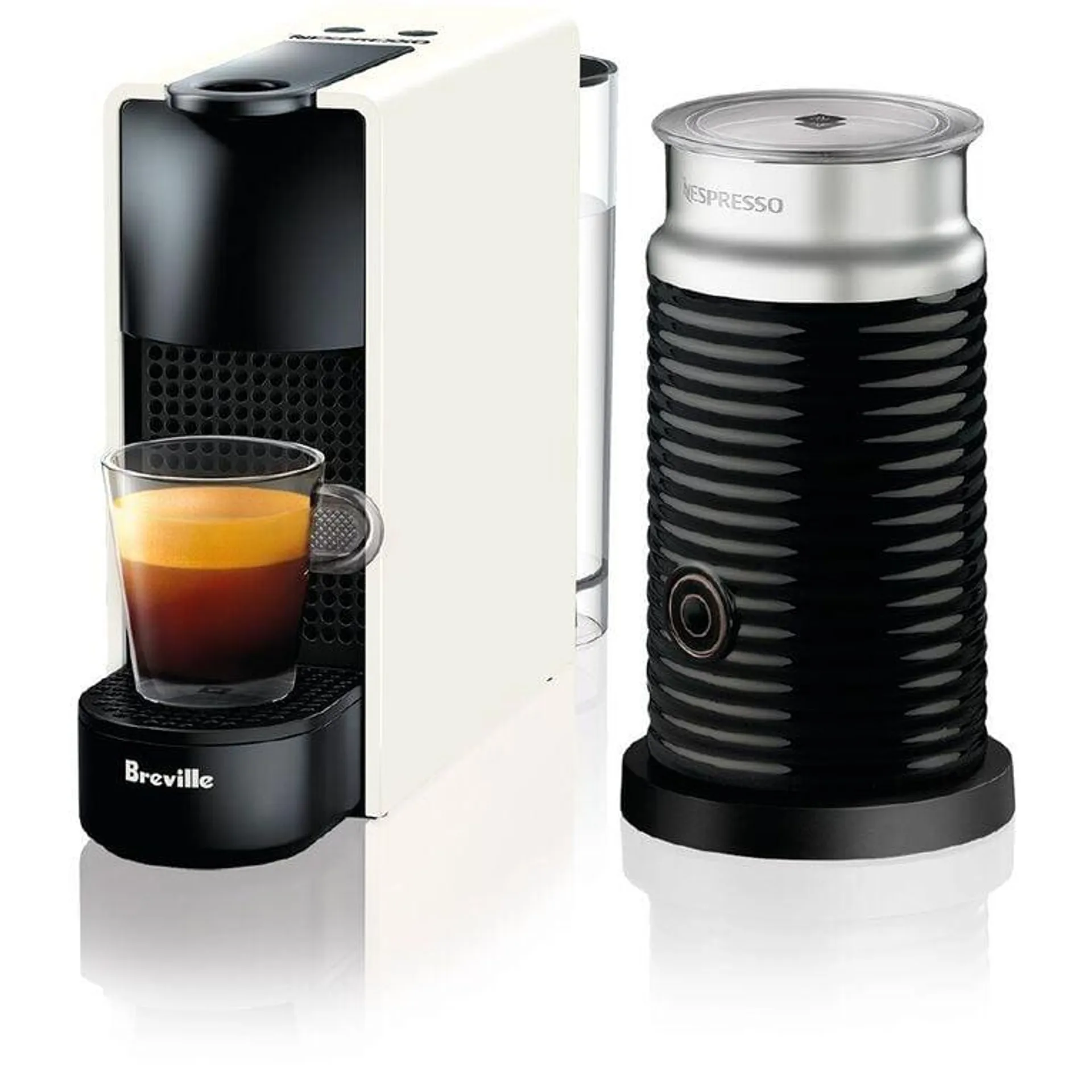 Nespresso Breville Essenza Mini Coffee Machine Pure White