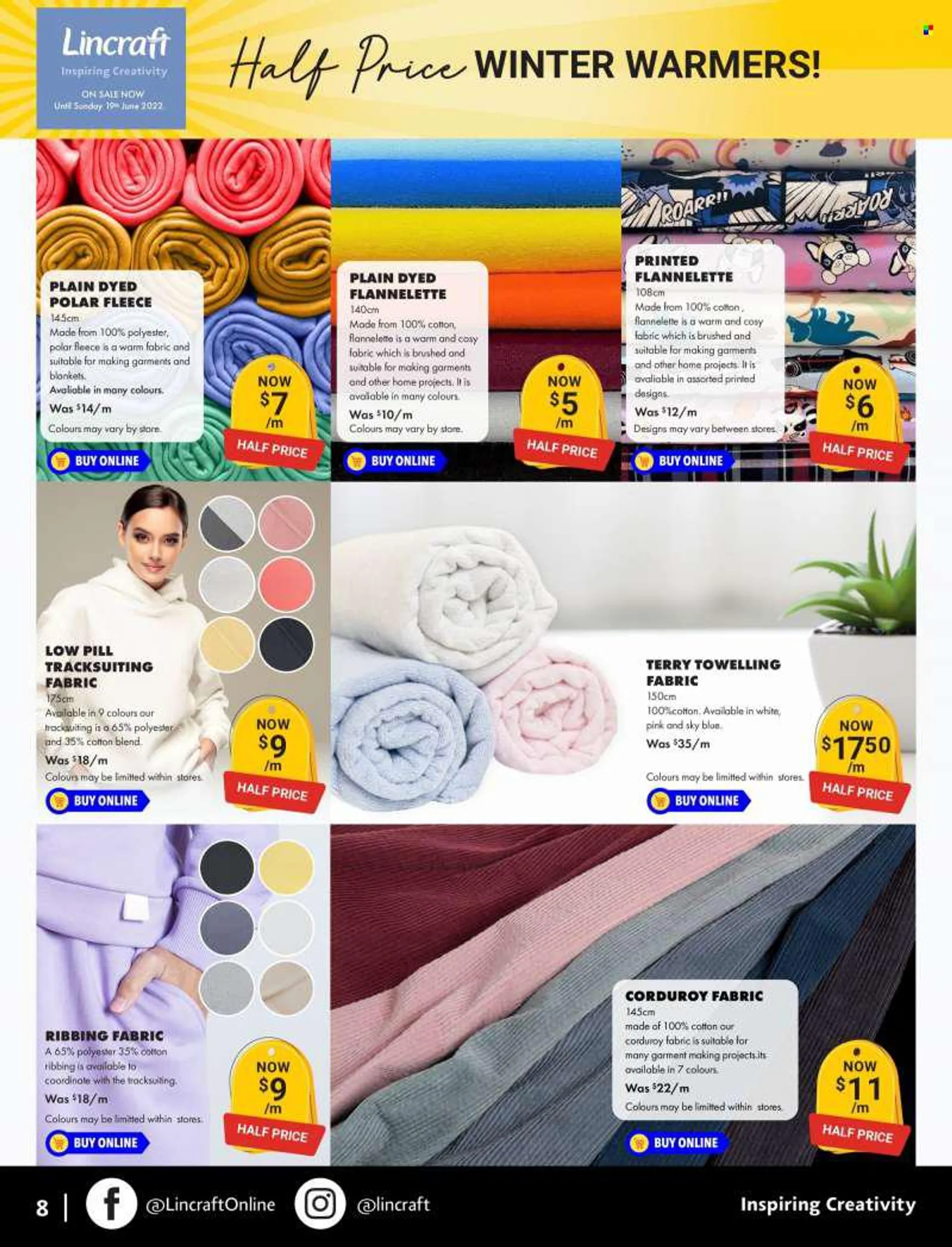 Lincraft mailer - 21.07.2022 - 31.07.2022 - Sales products - blanket. Page 8.