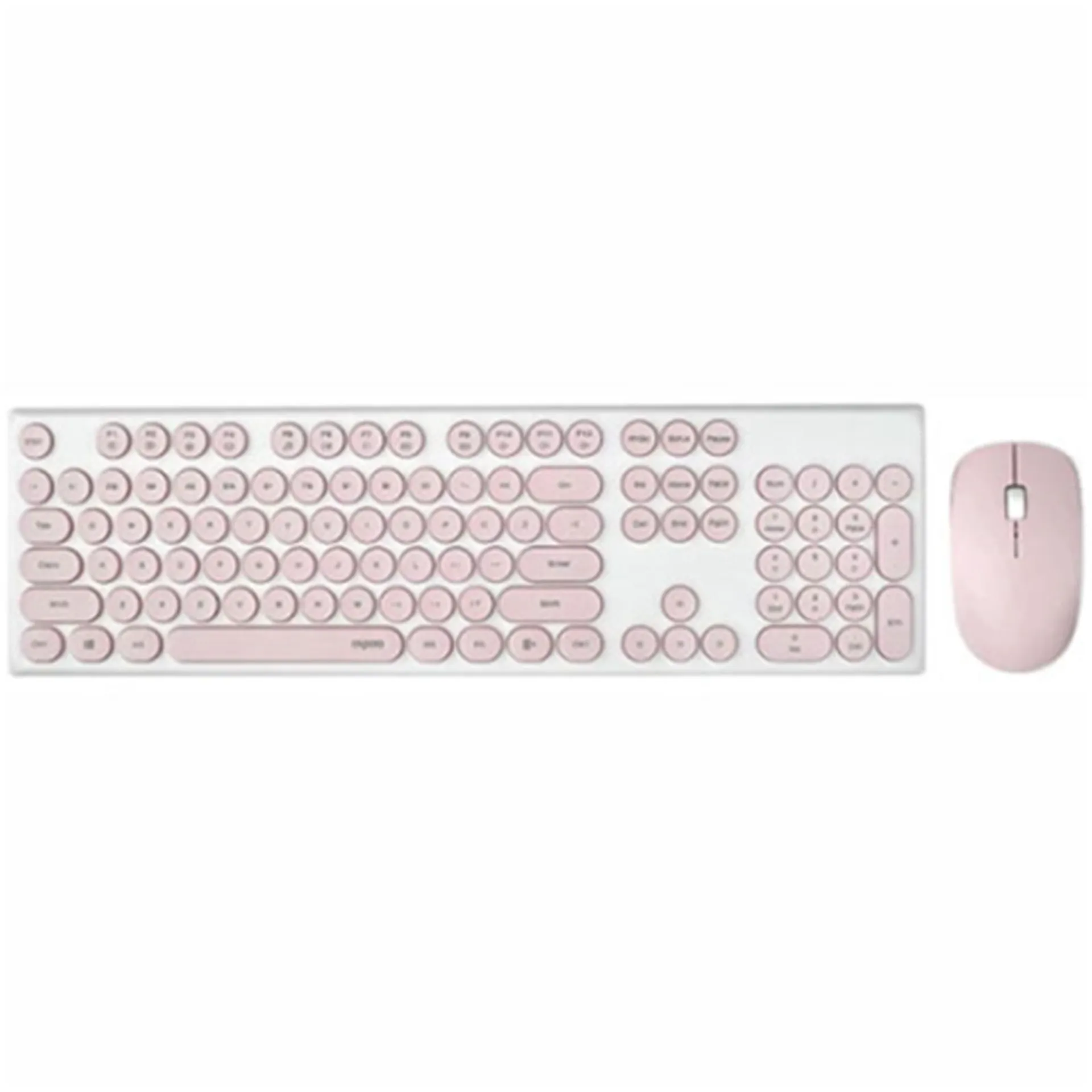 Rapoo RAPOO-X260-PK X260 Wireless Optical Mouse & Keyboard - Pink