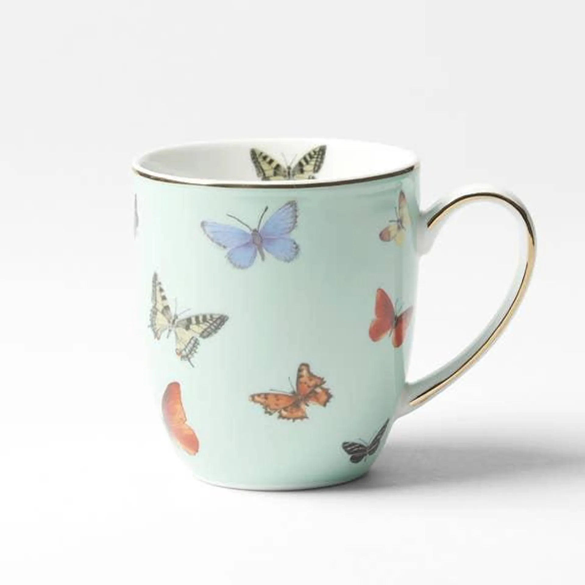 Miss Butterflies Mug - Mint