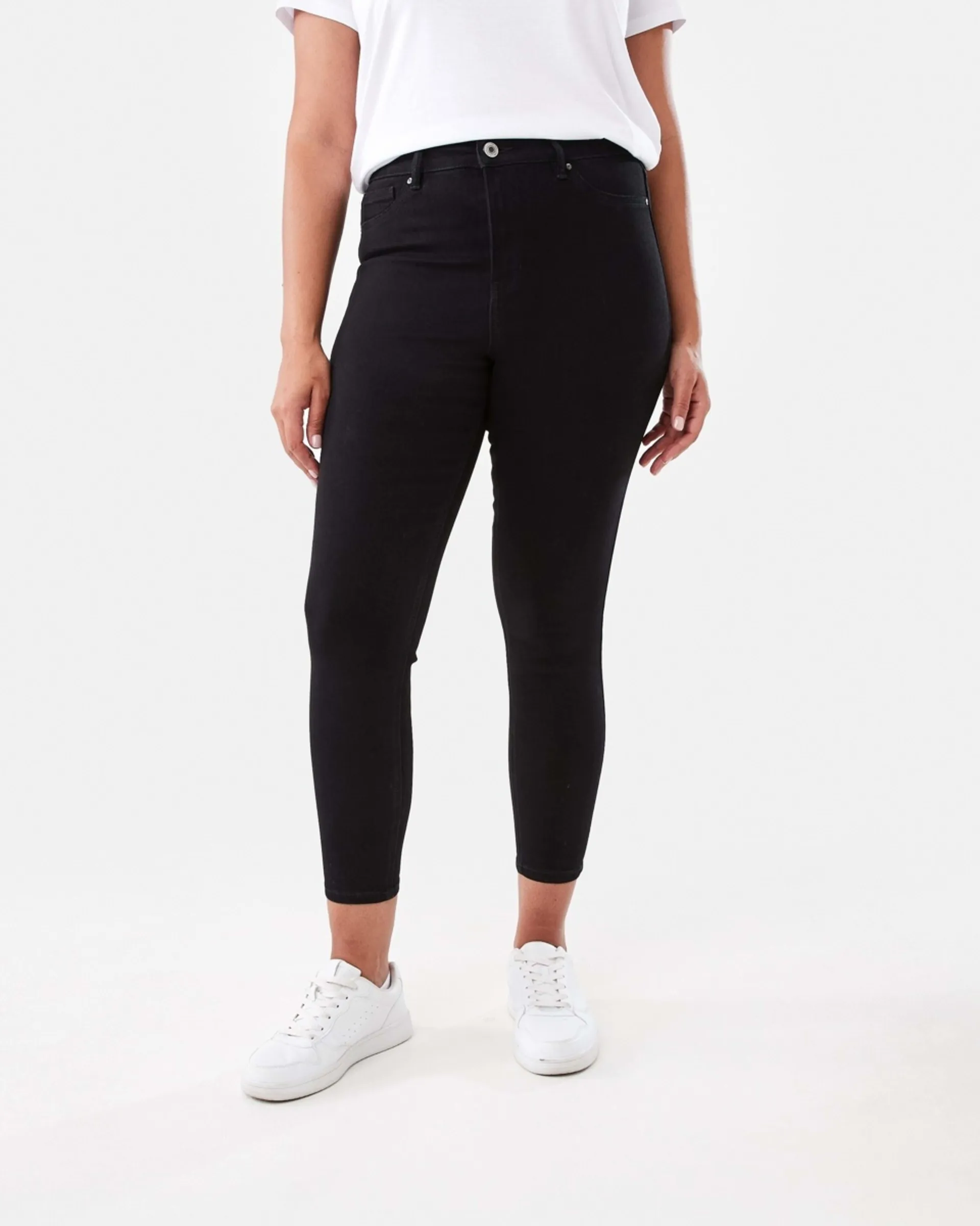 High Rise Ankle Length Skinny Jeans