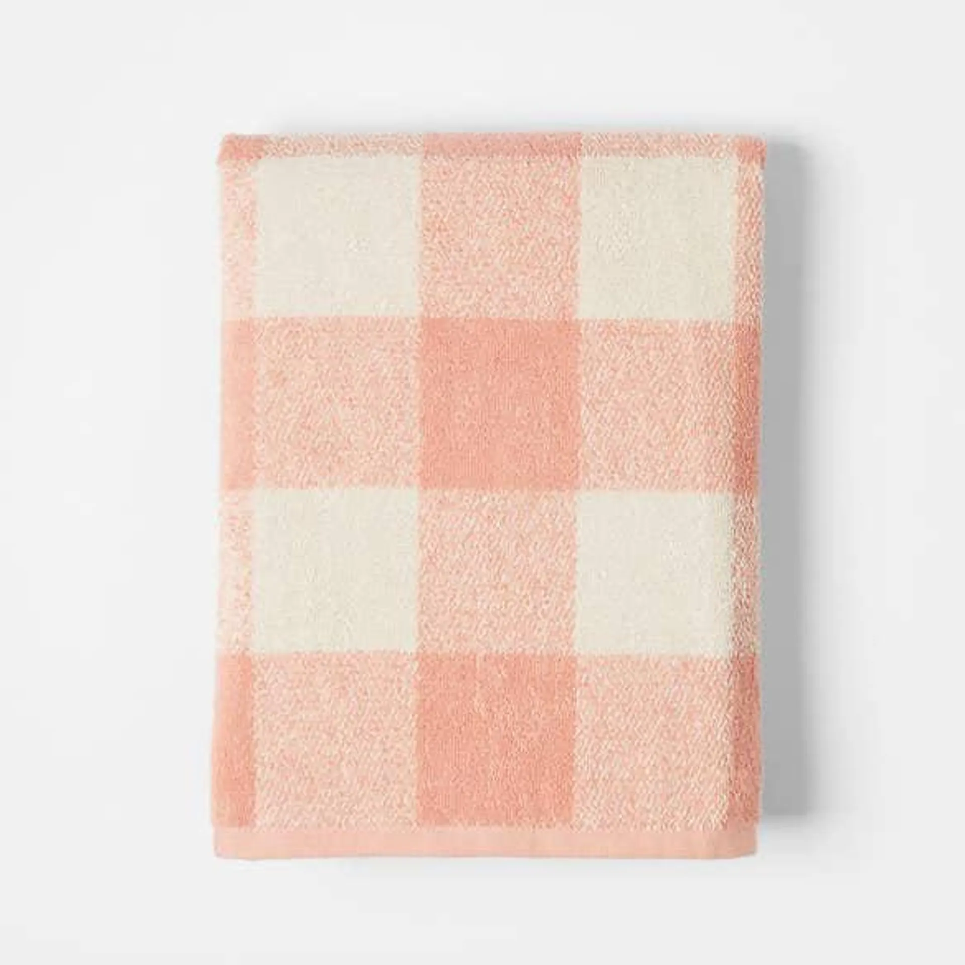 Gingham Towel - Blush