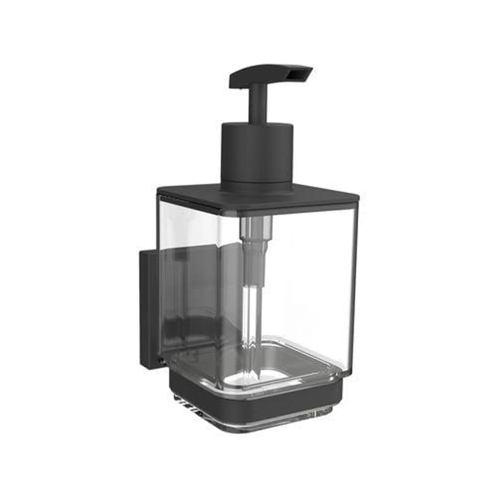 Fusion-Loc Black Matte Suction Liquid Soap Dispenser