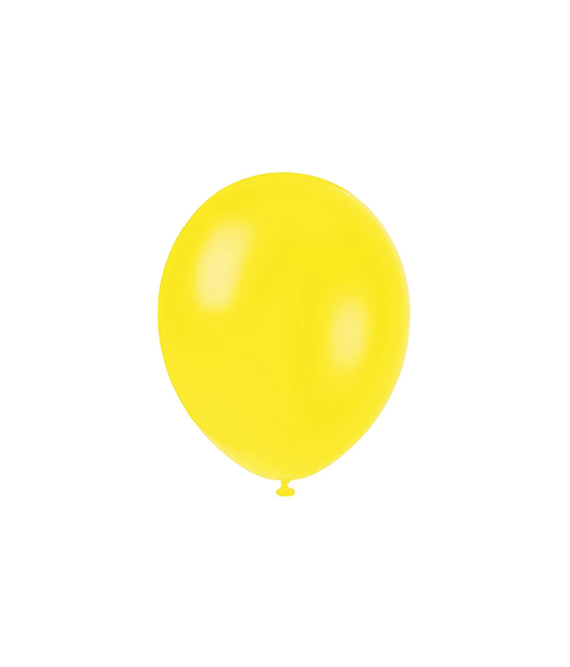 Yellow Plain Latex Balloons 12inch 20pk