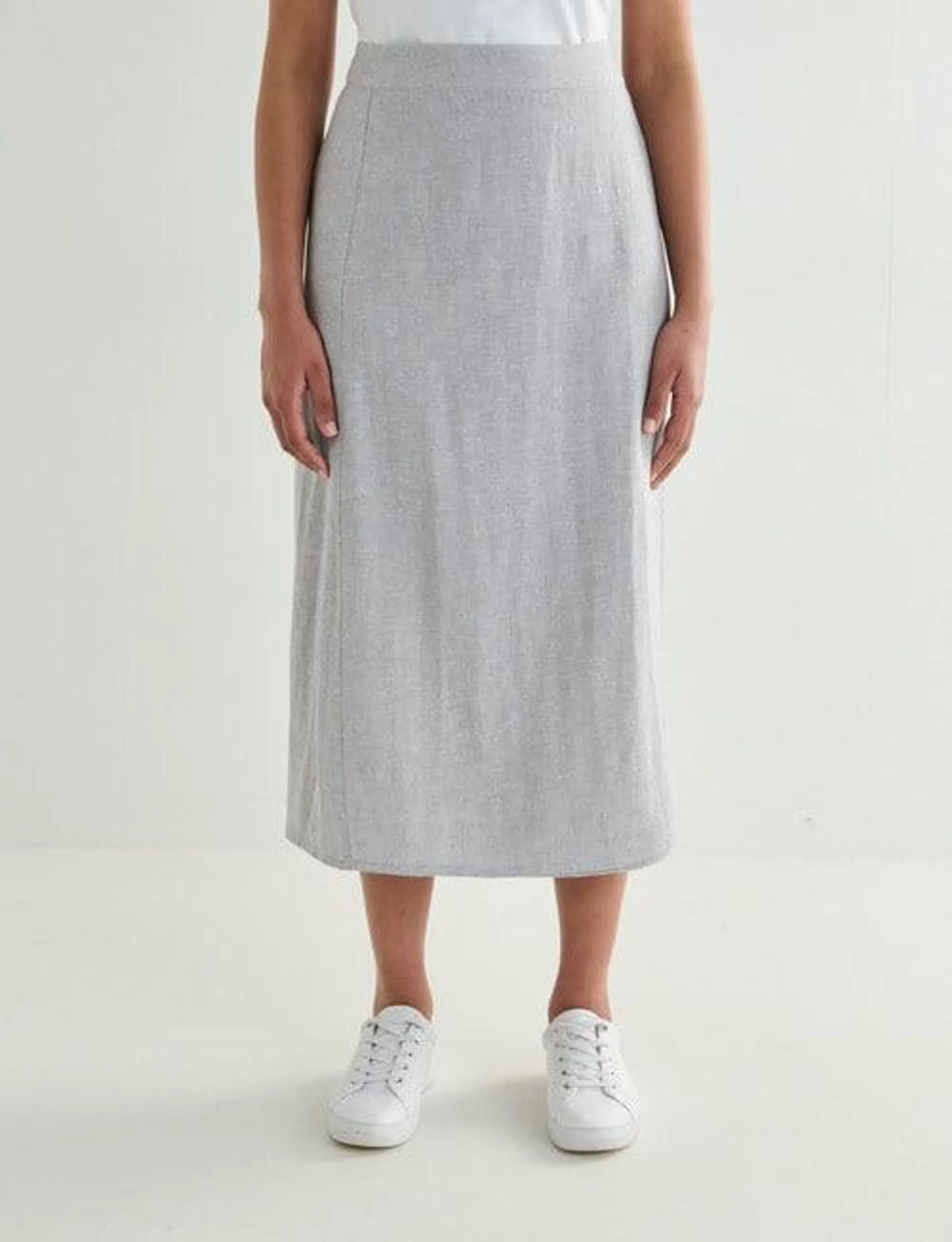 Zest Wrap Skirt, Silver Birch