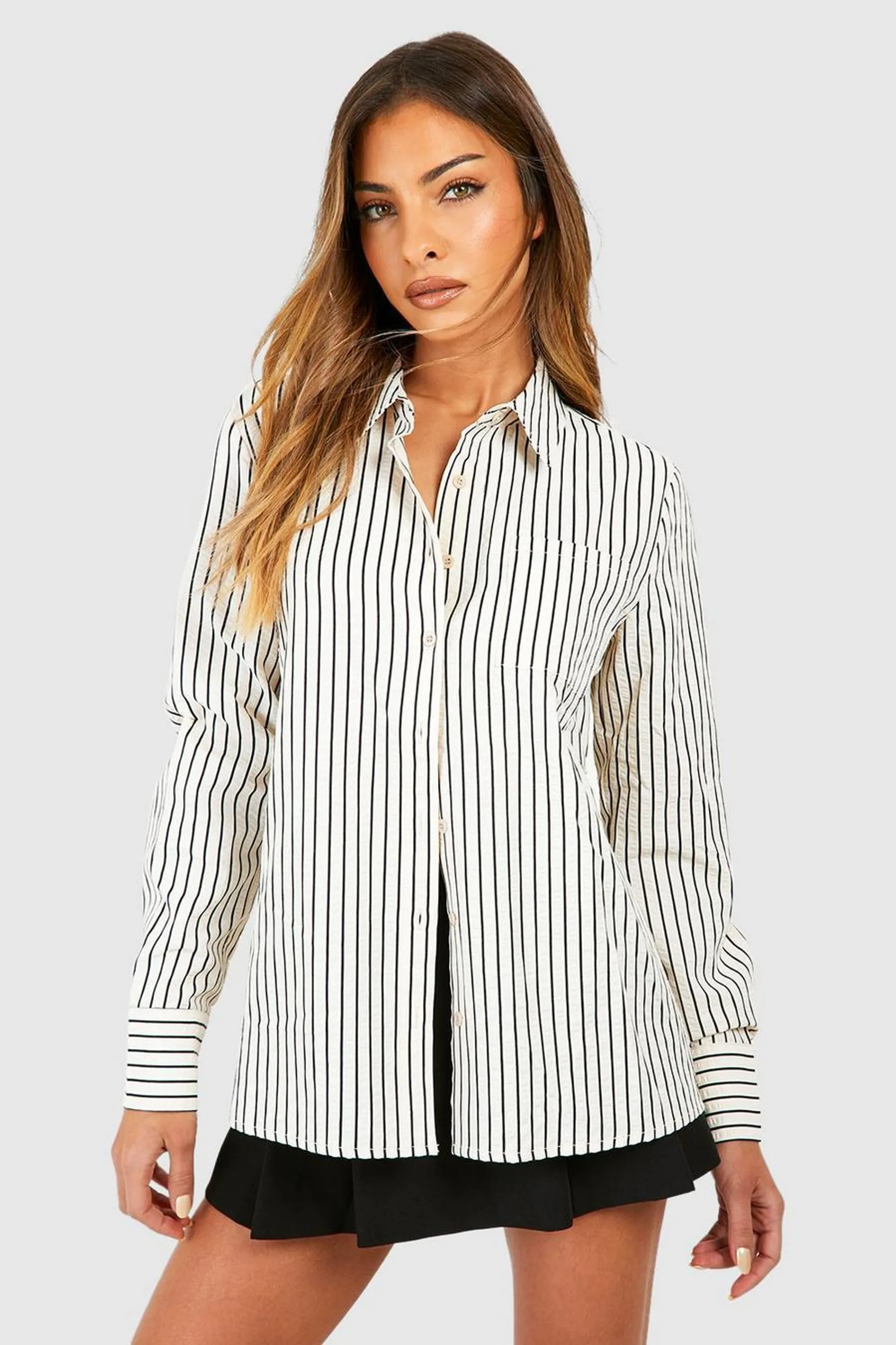 Stripe Textured Shirt