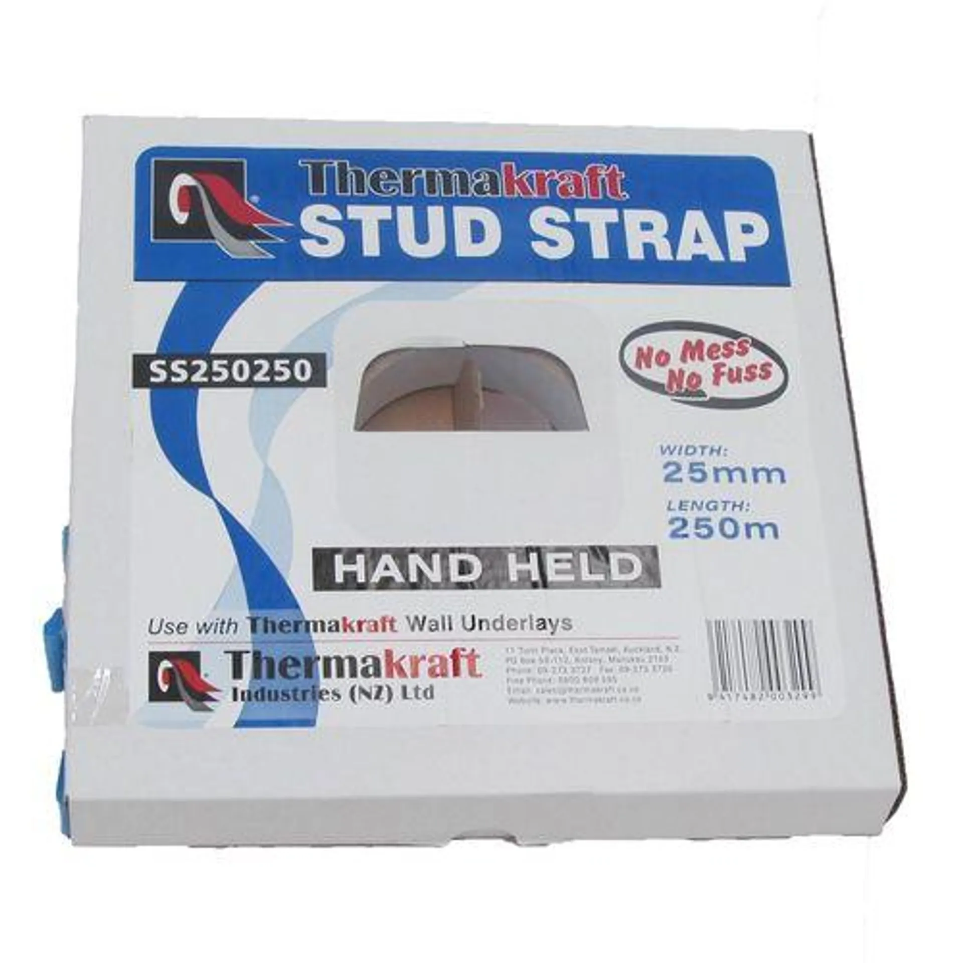 Thermakraft Stud Strap 25mm x 250m Blue