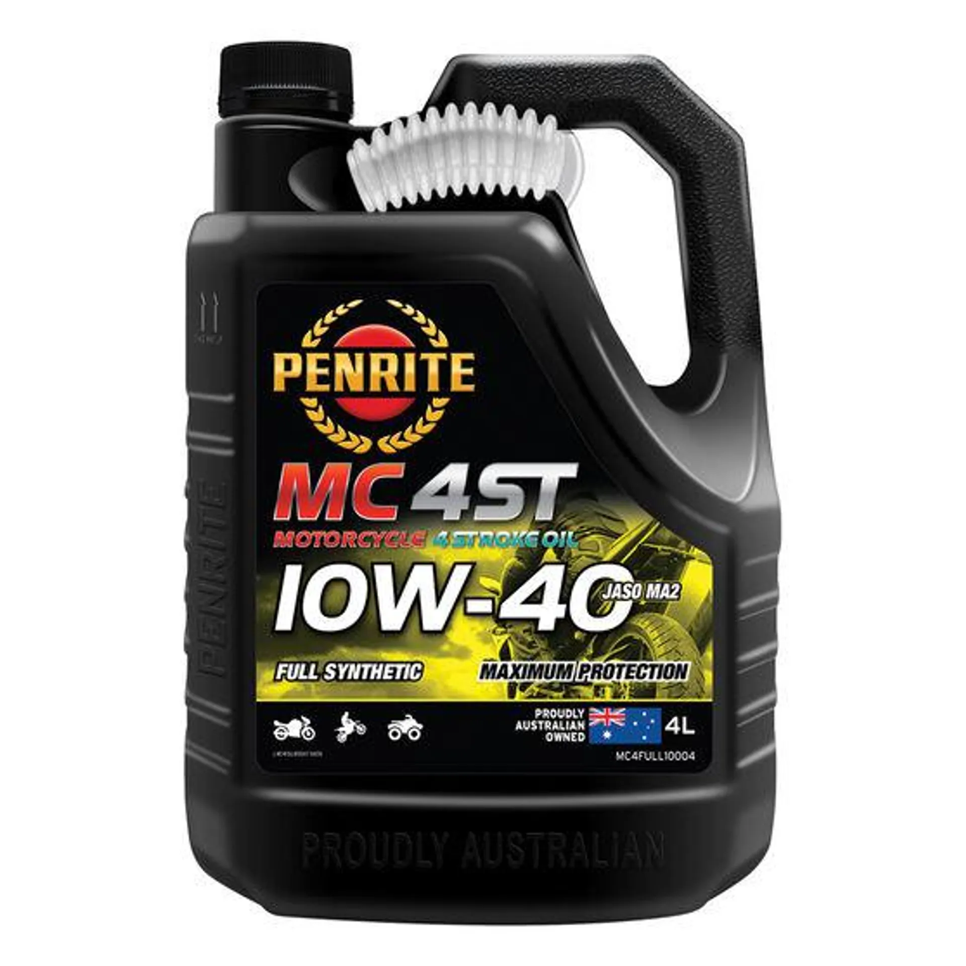 Penrite MC-4ST Full Synthetic Motorcycle Oil 10W-40 4 Litre