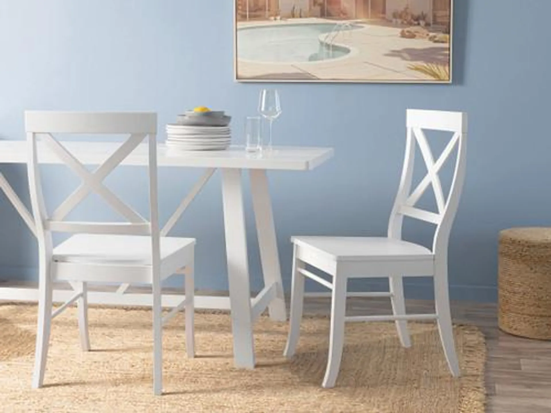 Hamptons Dining Chair - Set of 2 - White