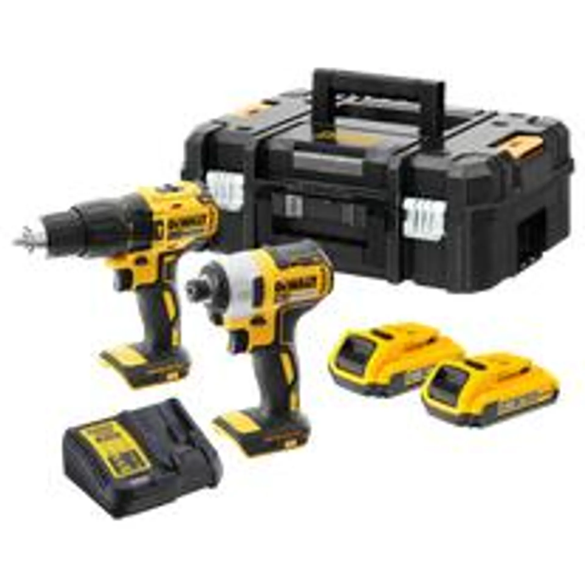 DeWalt Cordless Hammer Drill & Impact Driver Compact Brushless 18V 2Ah