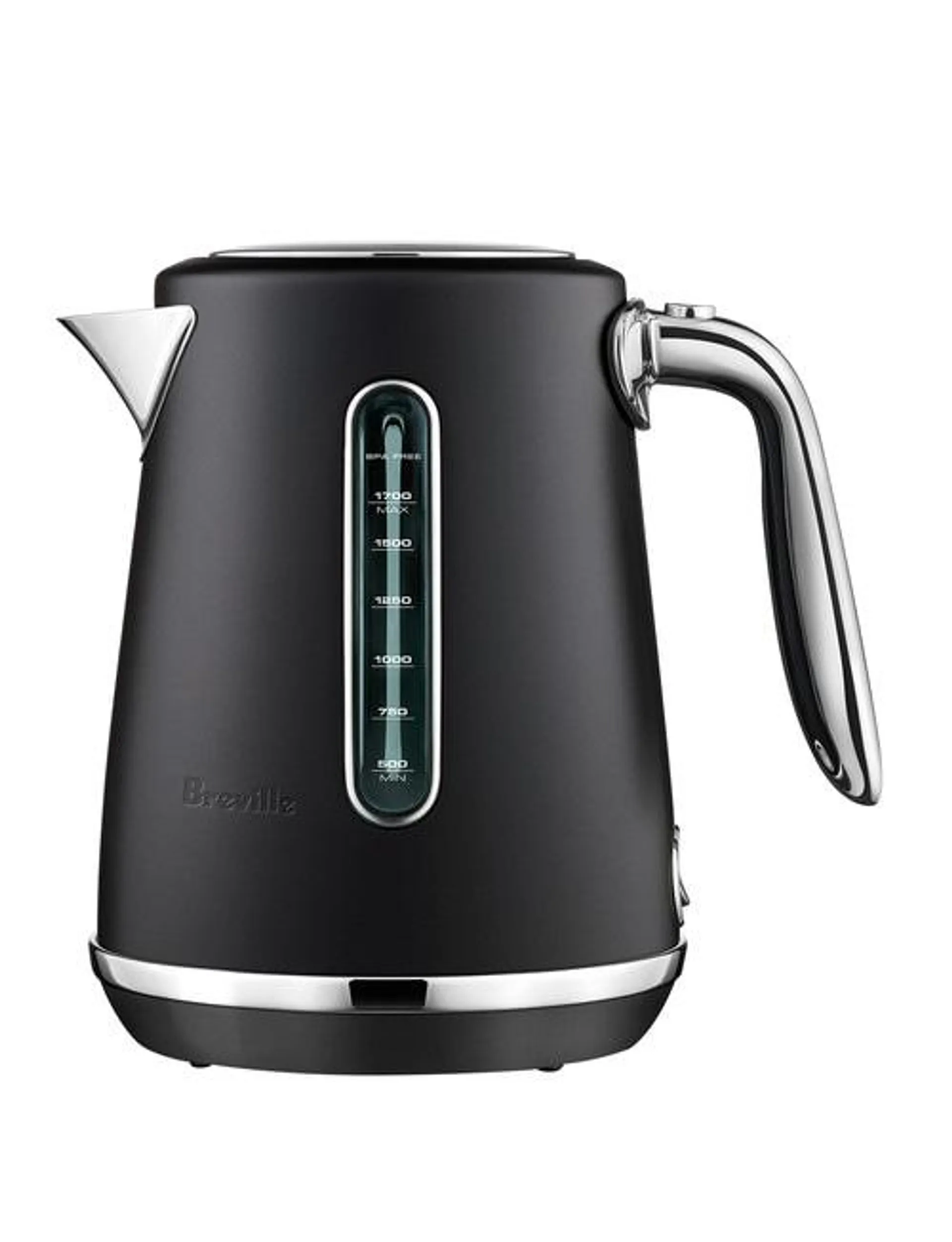Breville The Soft Top Luxe Kettle, Black Truffle, BKE735BTR