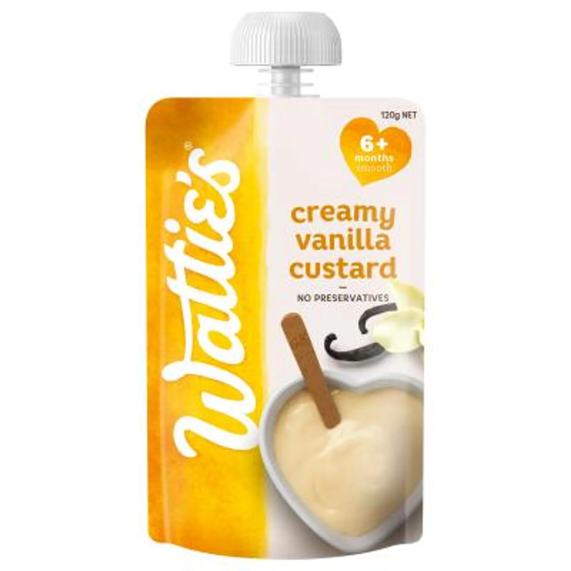 Wattie's For Baby Creamy Vanilla Custard 6+ Months Smooth