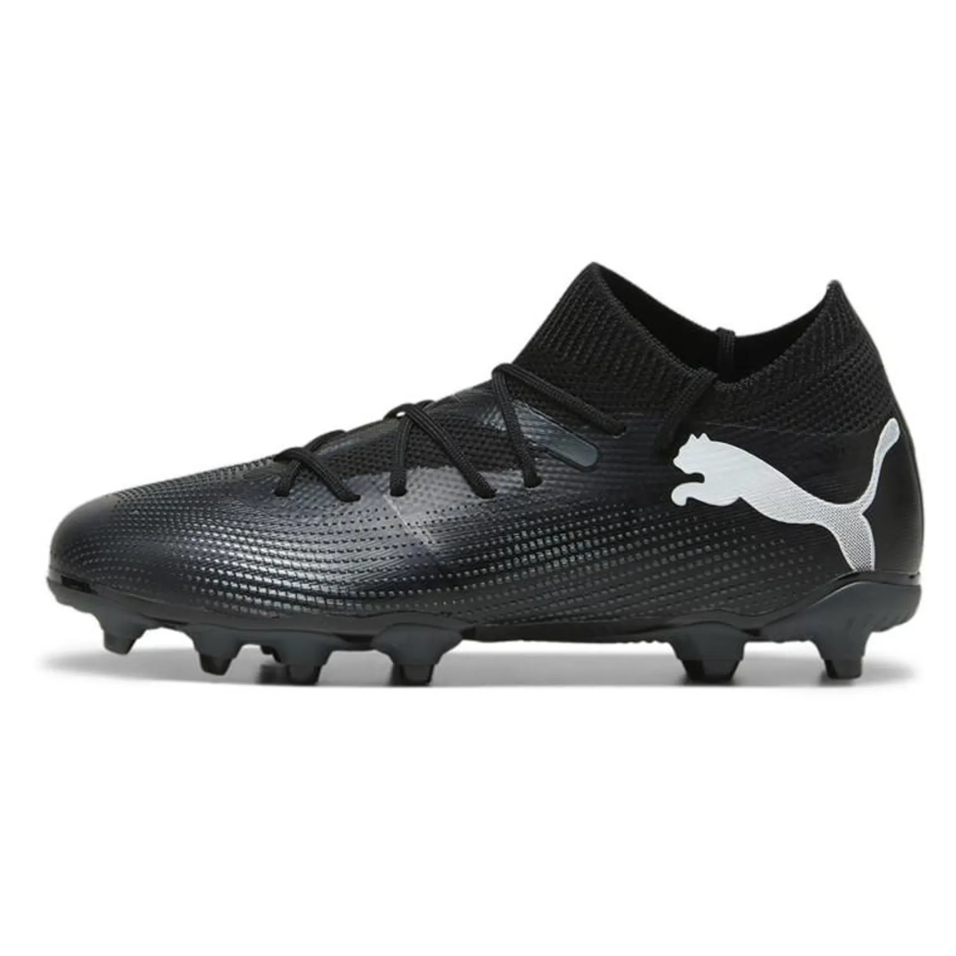 Puma Youth Future 7 Match Firm Ground Boots Black/White