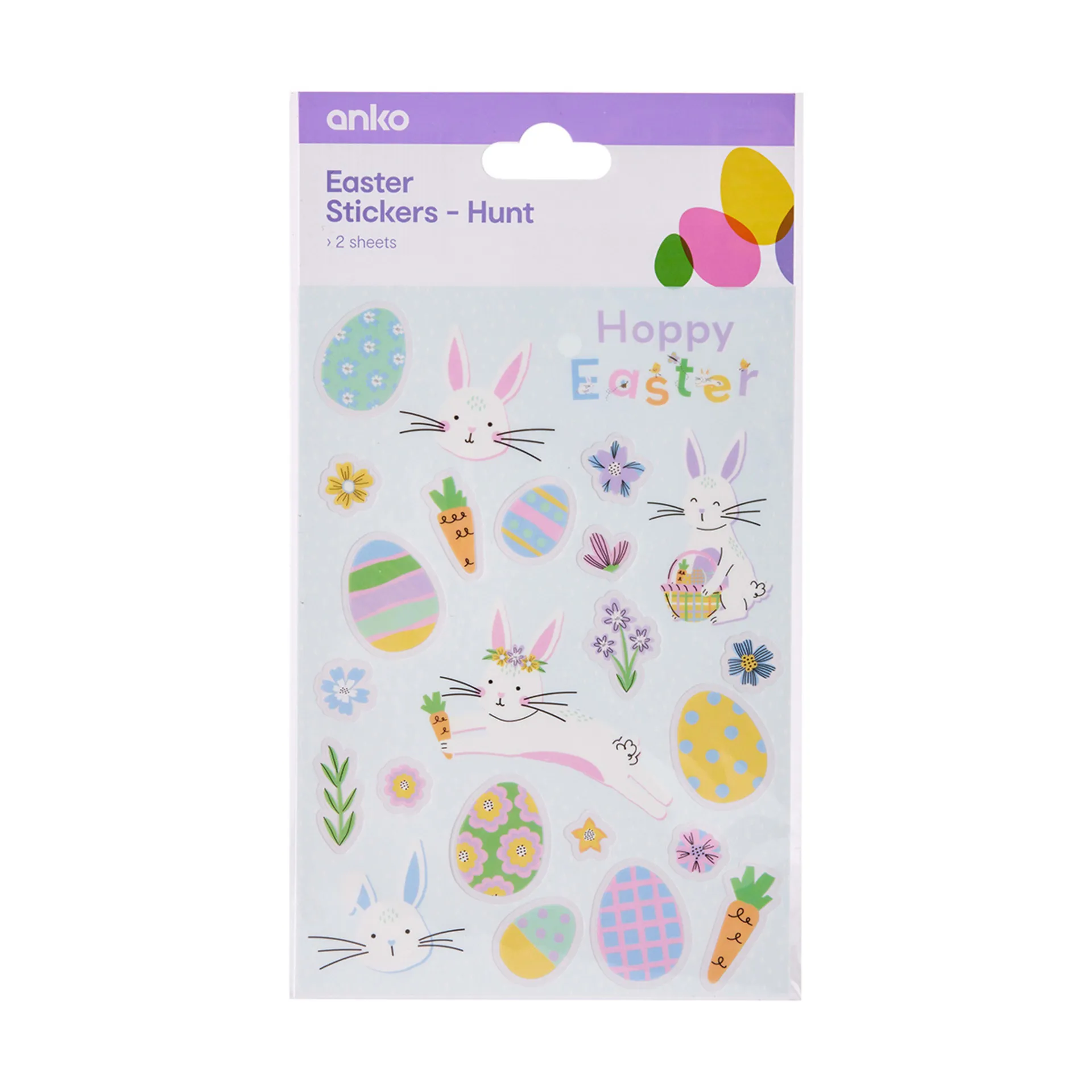 2 Pack Easter Stickers - Hunt