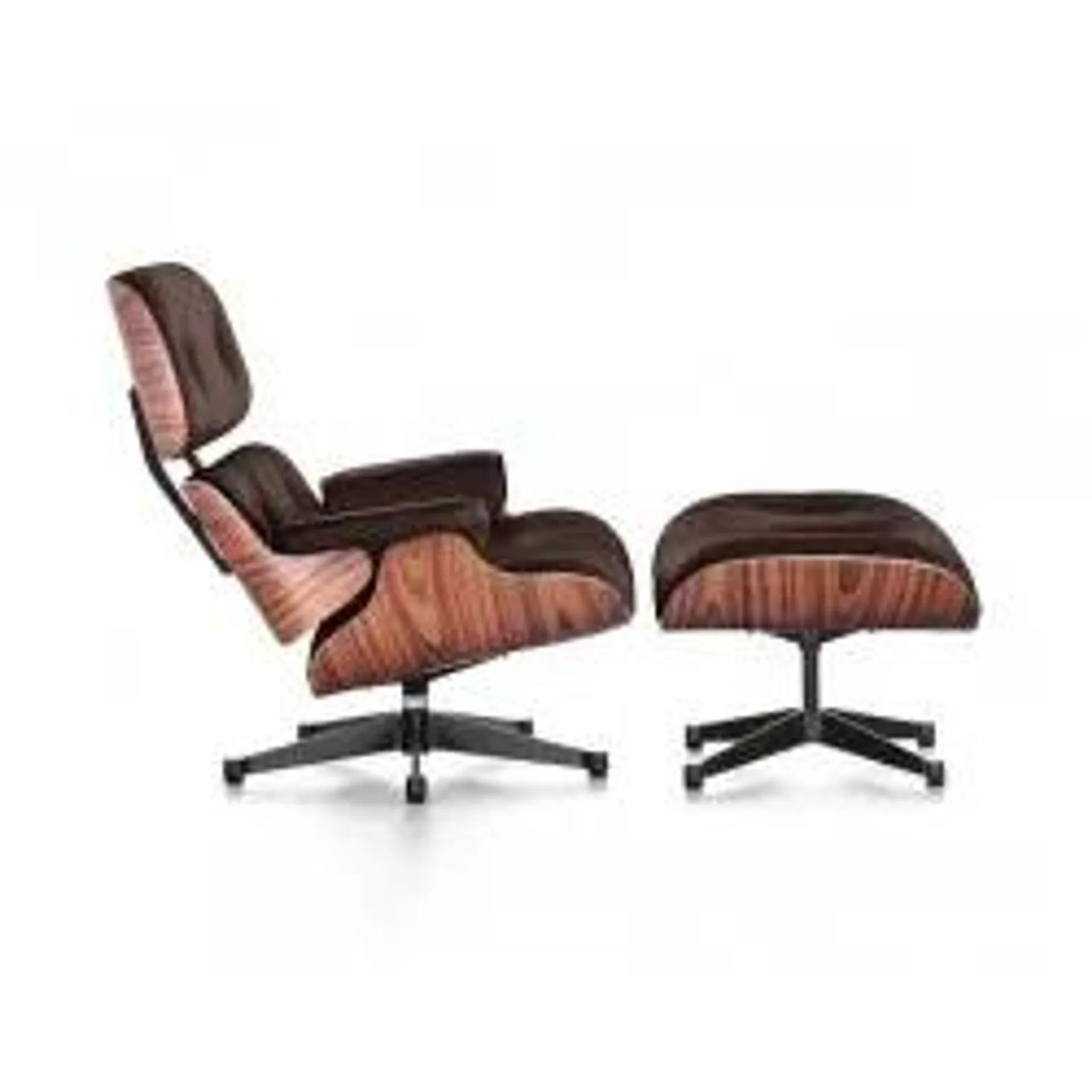 Charles Eames Chair & Footstool Italian Leather Replica