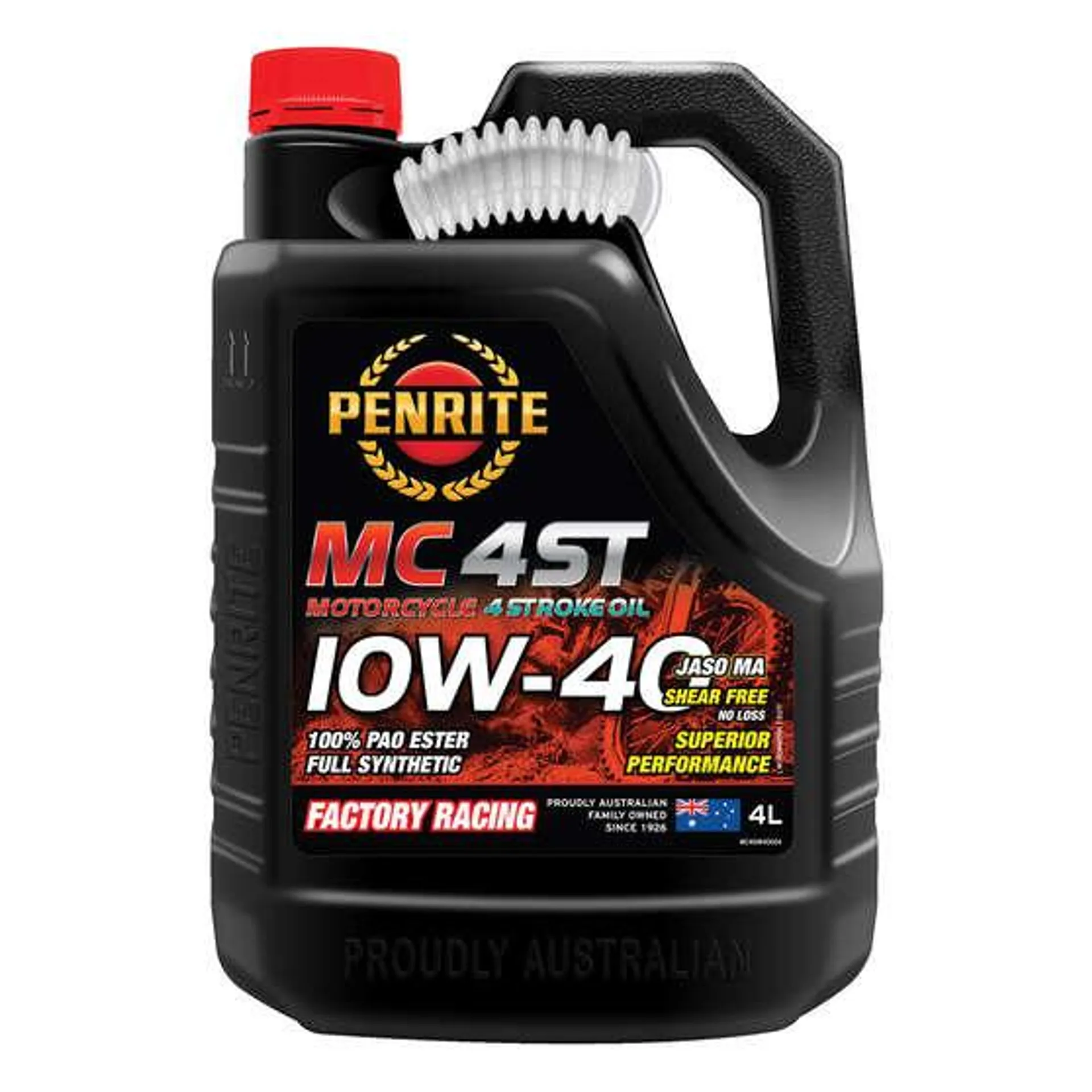 Penrite MC-4ST PAO & Ester Motorcycle Oil 10W-40 4 Litre