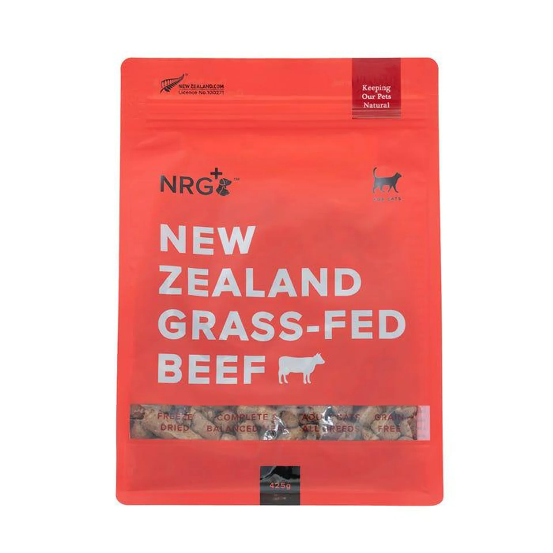 Nrg Plus Freeze Dried Cat Food Beef 425g