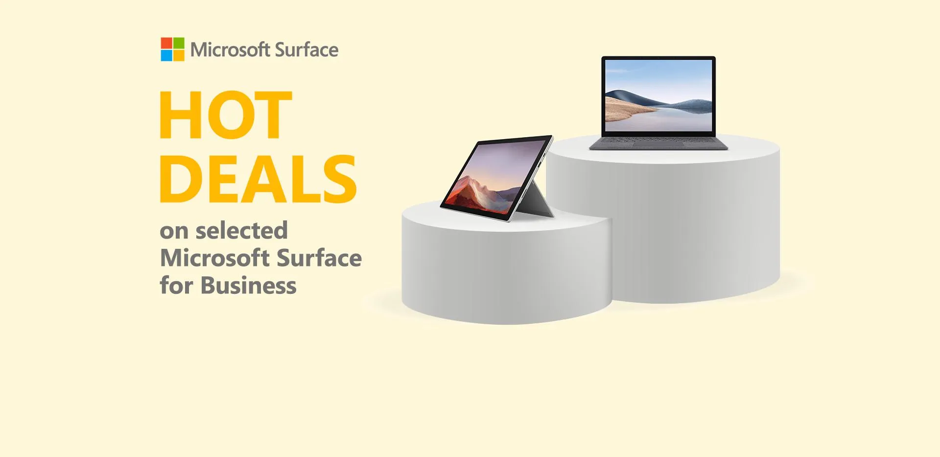 Hot Deals on selected Microsoft Surface for Business