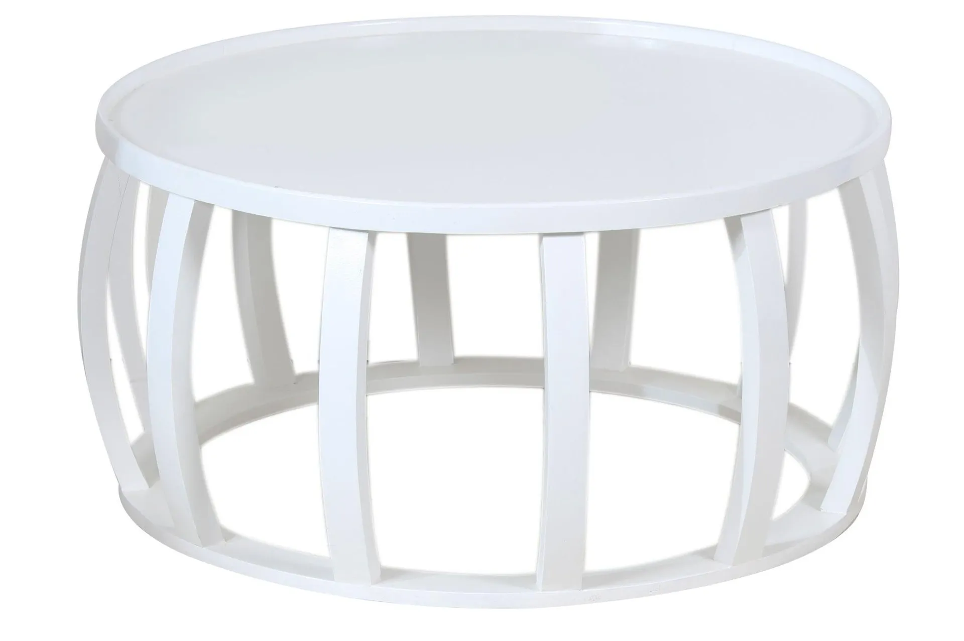 Ink Round Coffee Table White