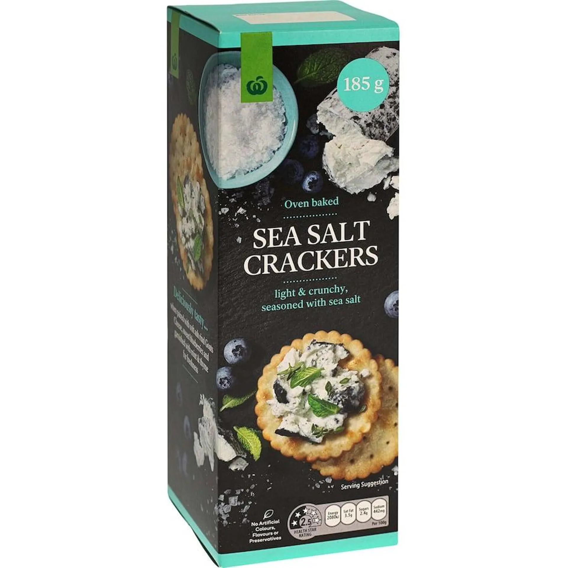 Woolworths Crackers Sea Salt