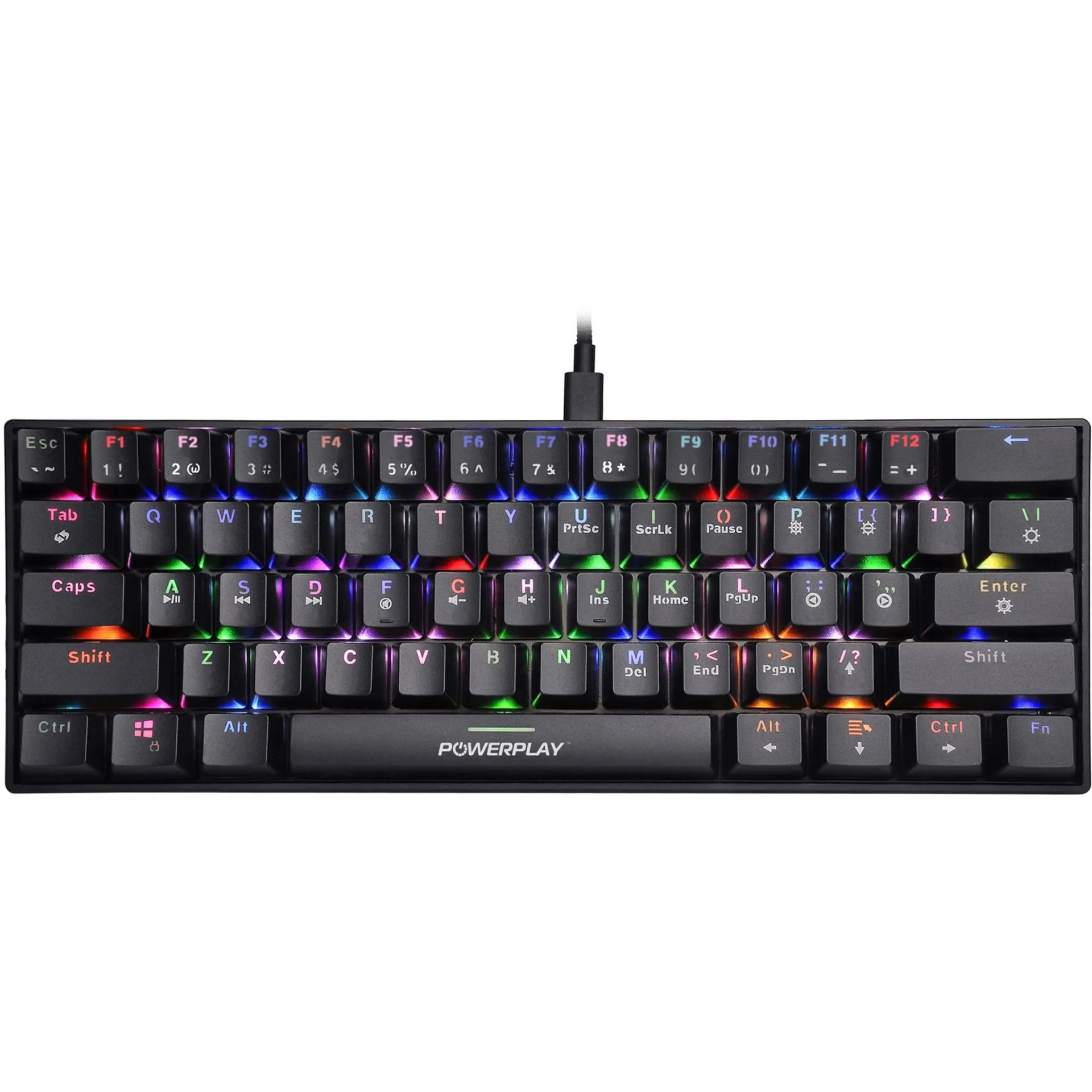 PowerPlay PMMK Mini Mechanical Gaming Keyboard Black