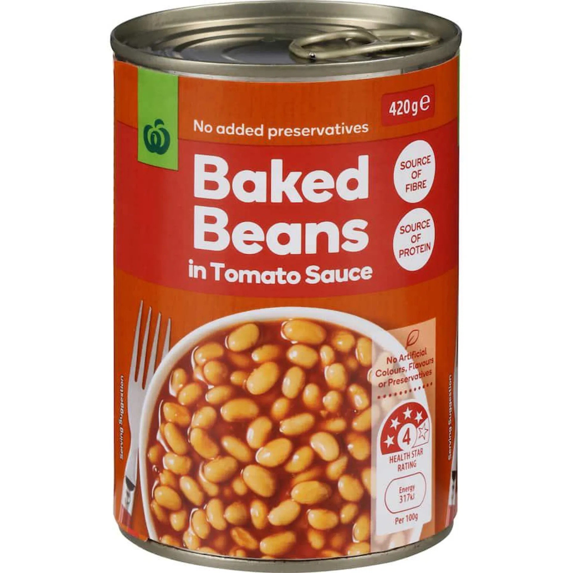 Woolworths Baked Beans In Tomato Sauce