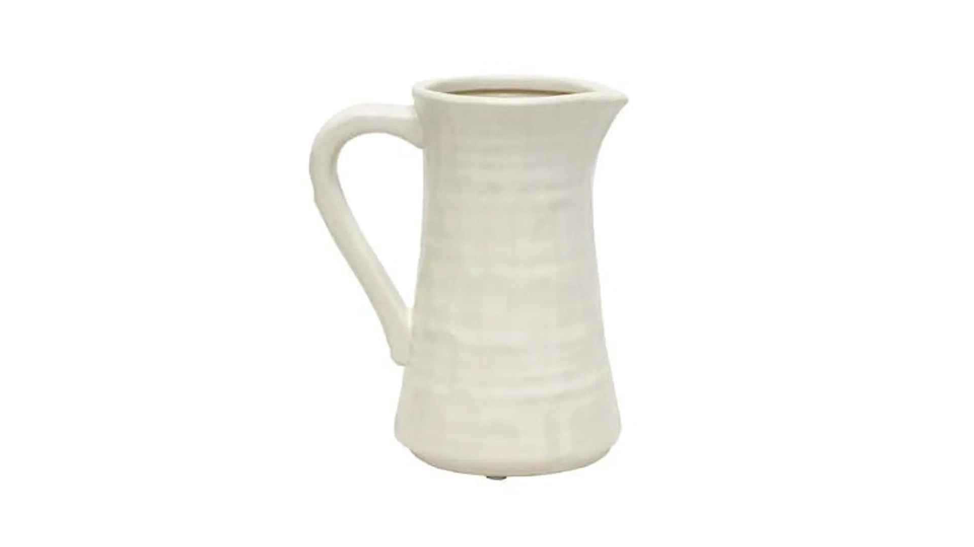 Sultan Ceramic White Jug 17cm