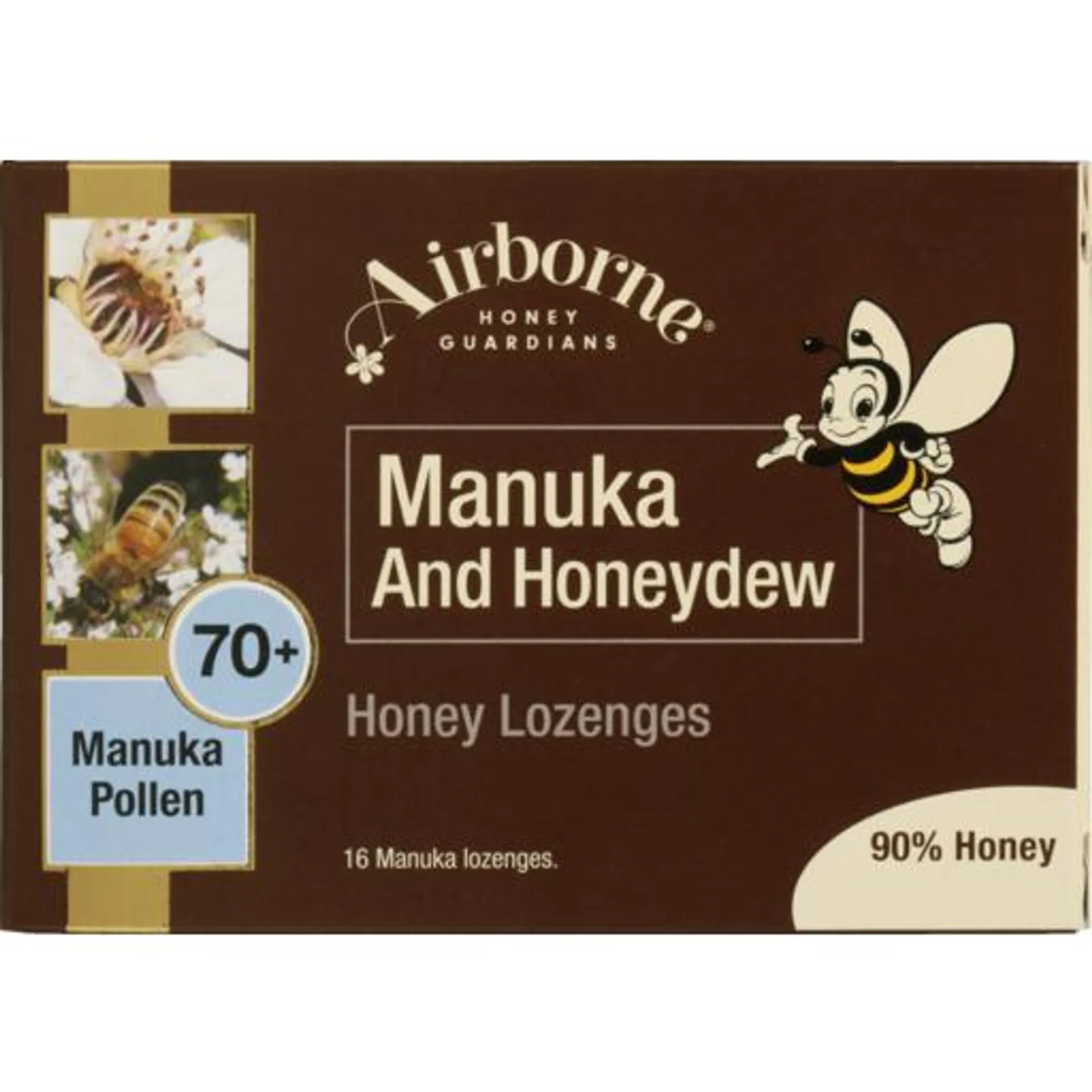 Airborne Lozenges Manuka Honeydew 16 Pack