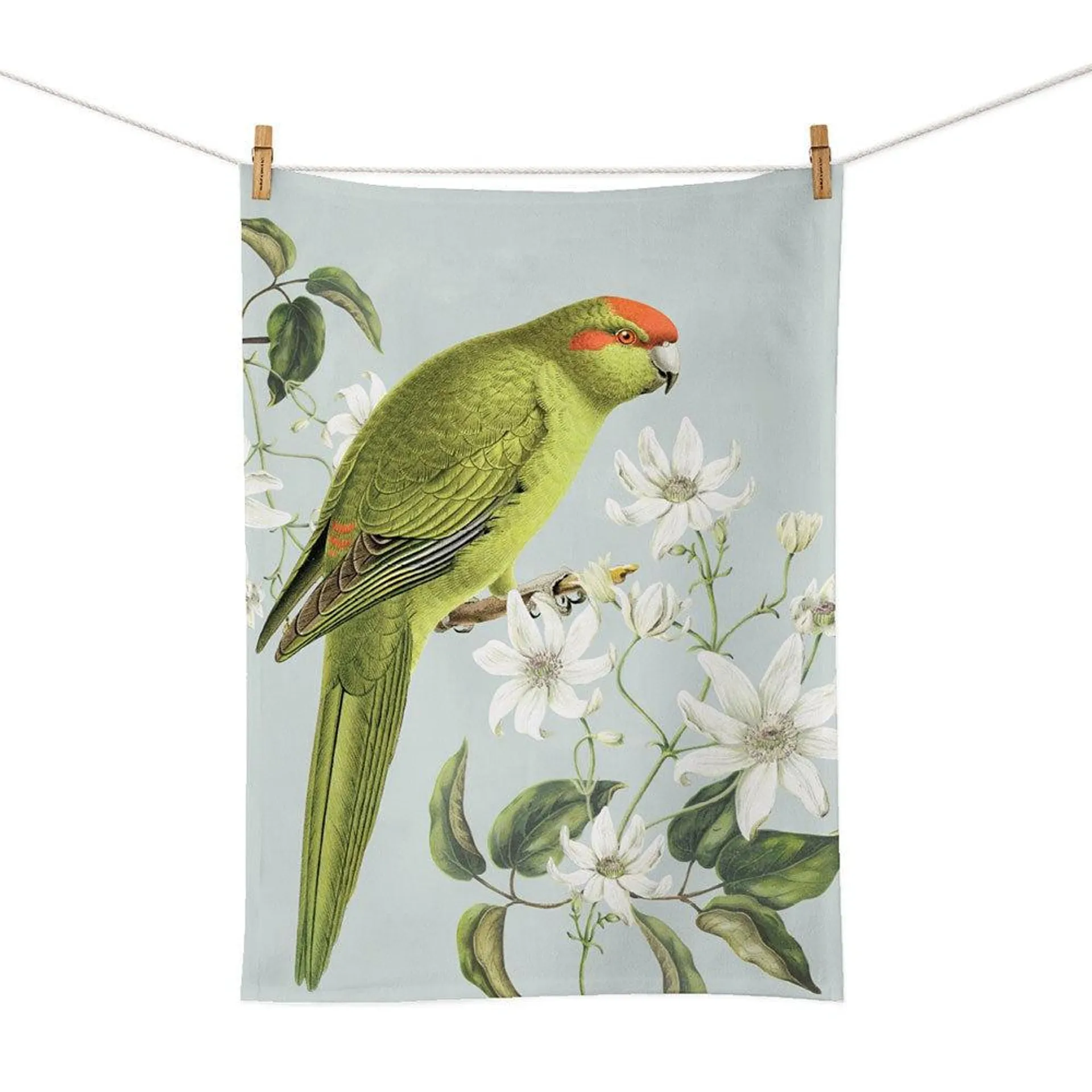 Birds & Botanicals Kakariki Tea Towel