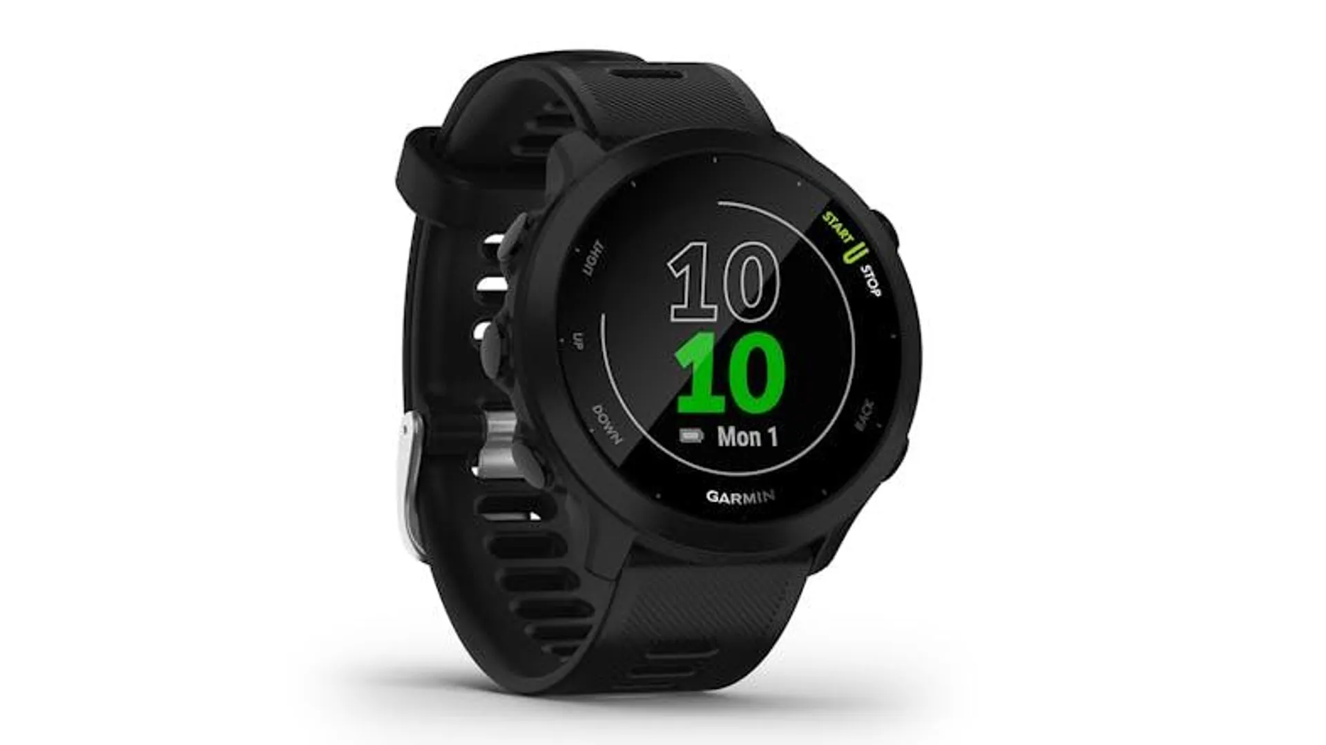 Garmin Forerunner 55 Smartwatch - Black (42mm Case, GPS, Bluetooth)