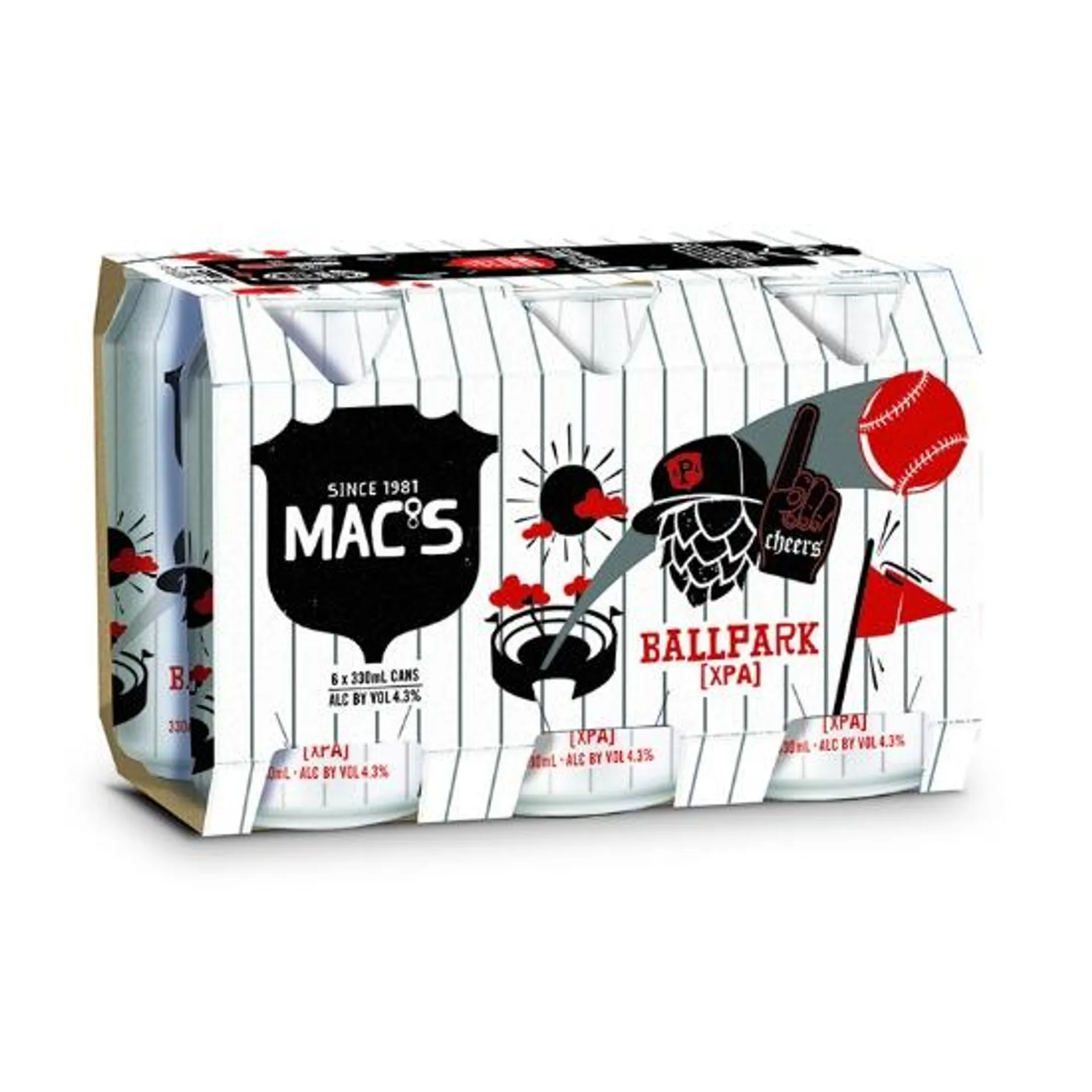 Mac's Ballpark XPA Cans 6x330ml