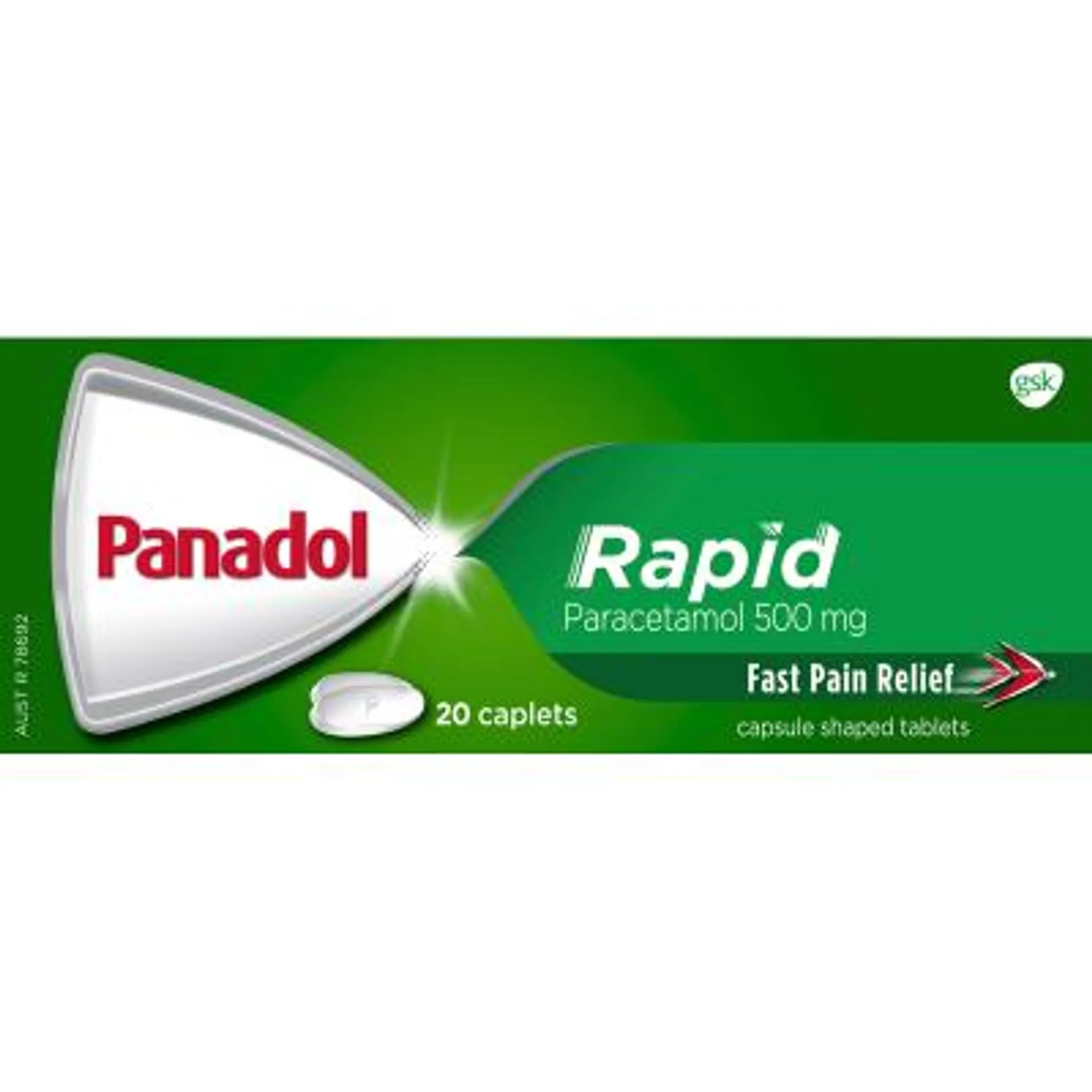 Panadol Rapid Paracetamol 500mg Caplets