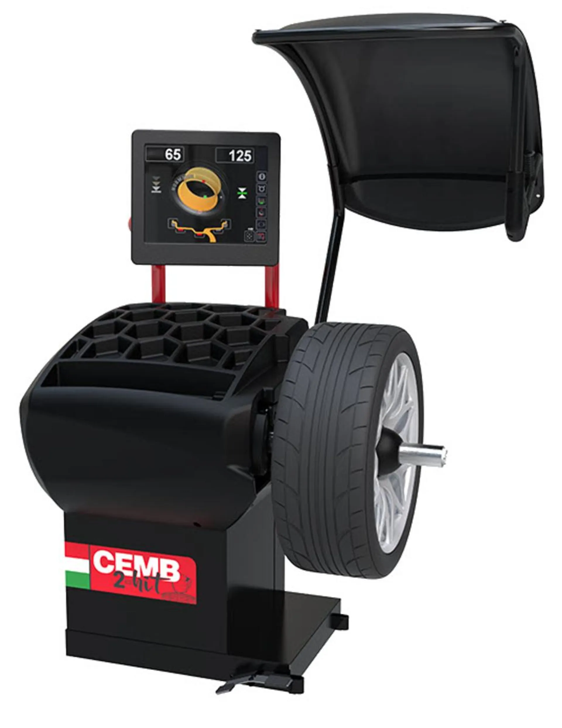 CEMB 2-HIT Digital Wheel Balancer with Pneumatic Locking