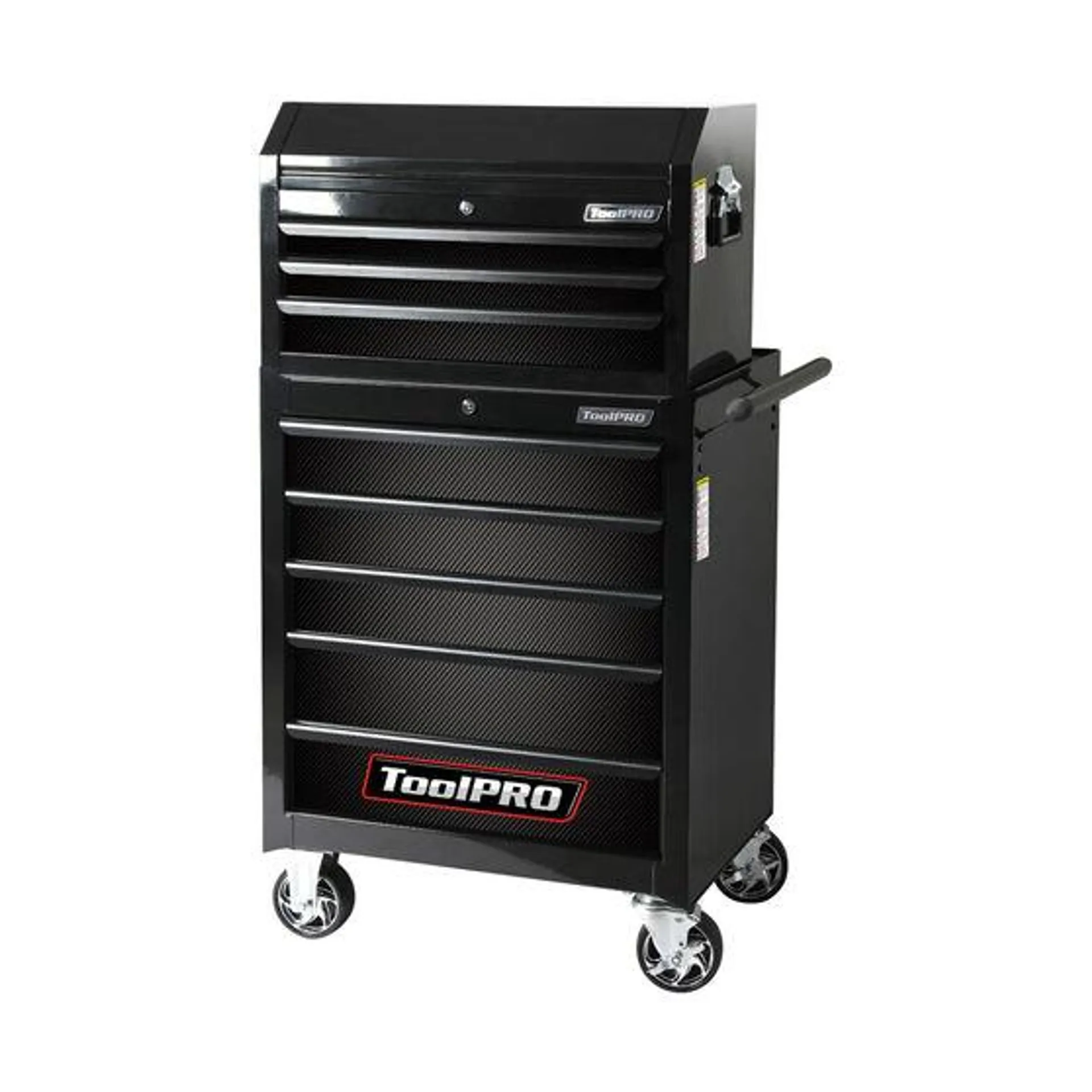 ToolPRO Tool Cabinet Magnet Fascia Set - Black Carbon Fibre, Suits 26" Chest & 27" Cabinet