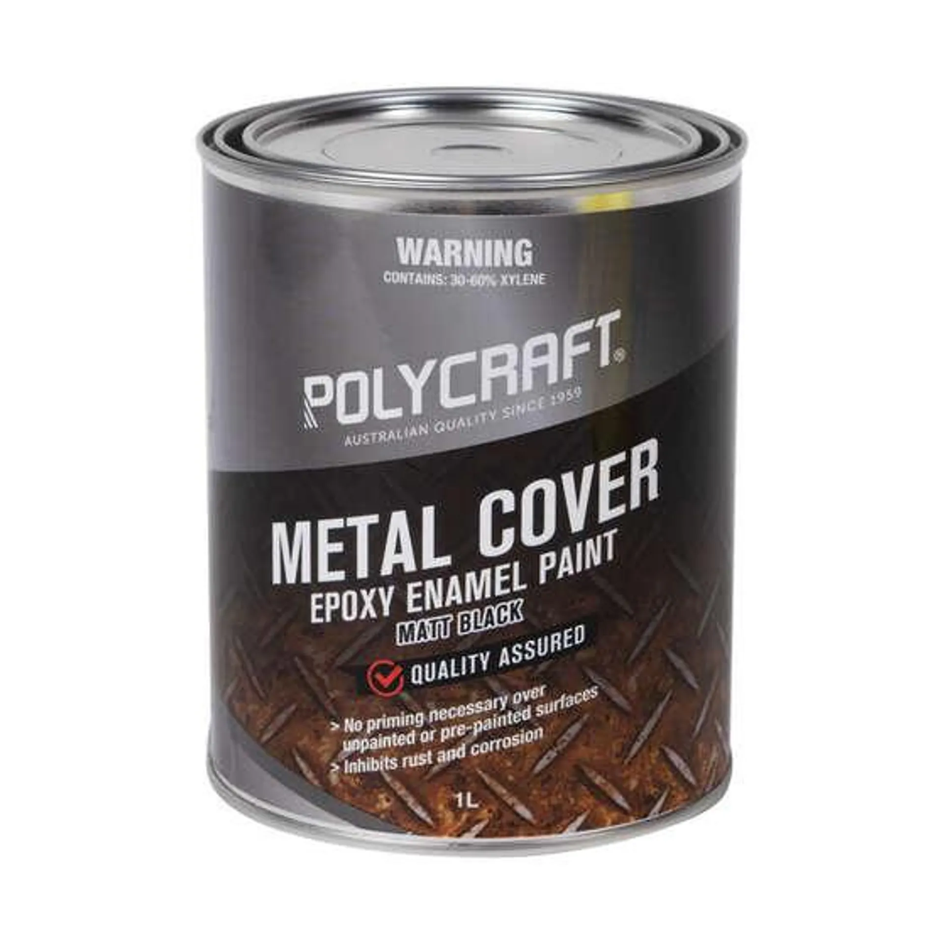 Polycraft Metal Cover Matt Black 1 Litre