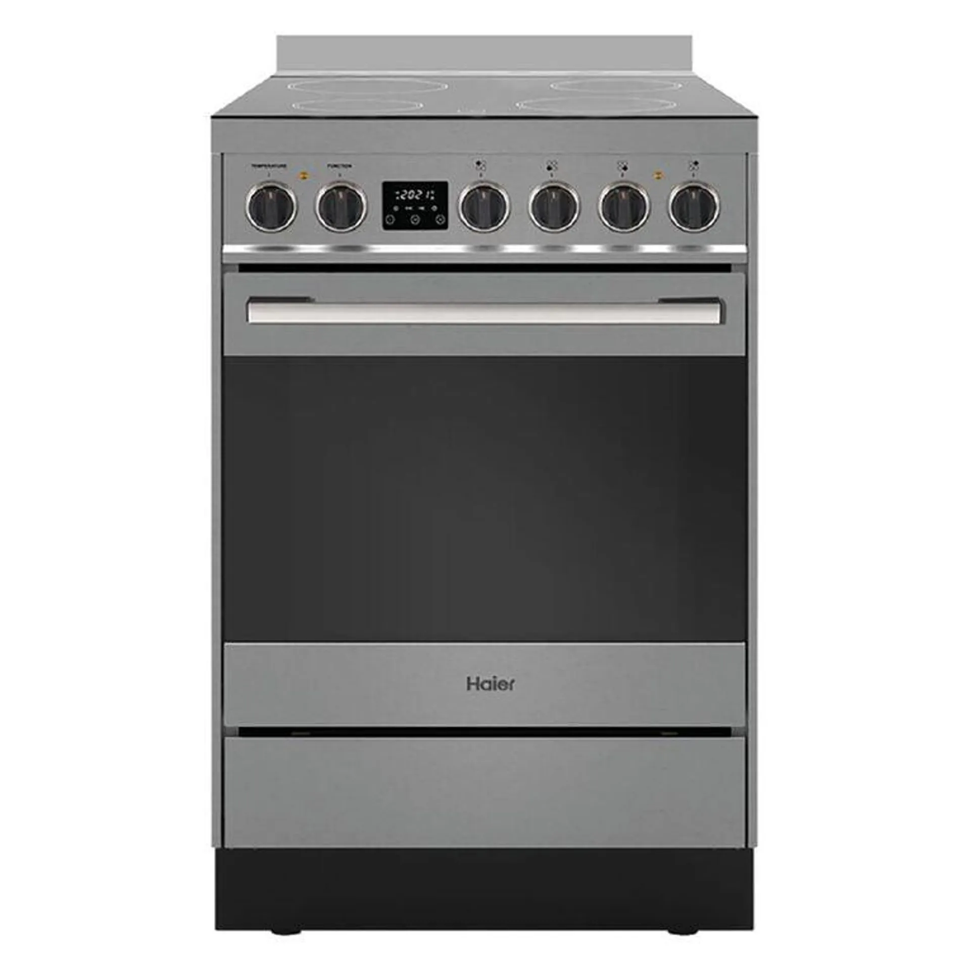 Haier 60cm Freestanding Electric Oven w/ Electric Cooktop - Stainless Steel