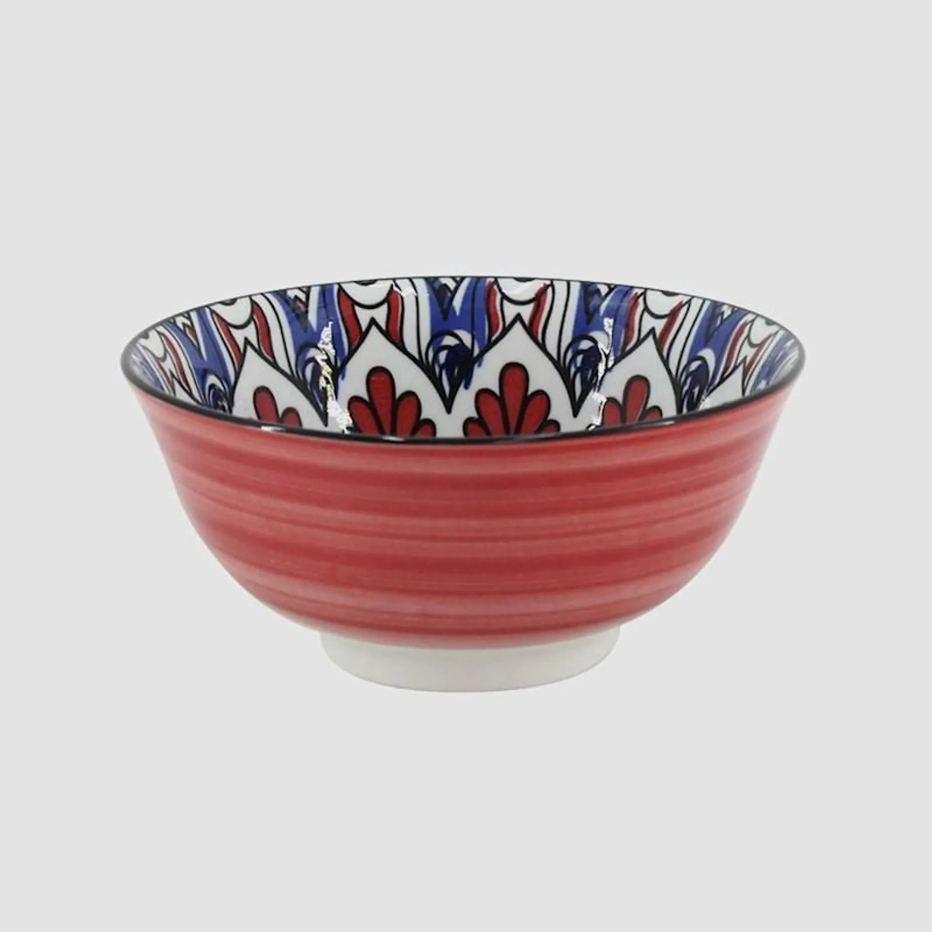 Arthouse Maroc Porcelain Bowl 15.5cm Red/Blue