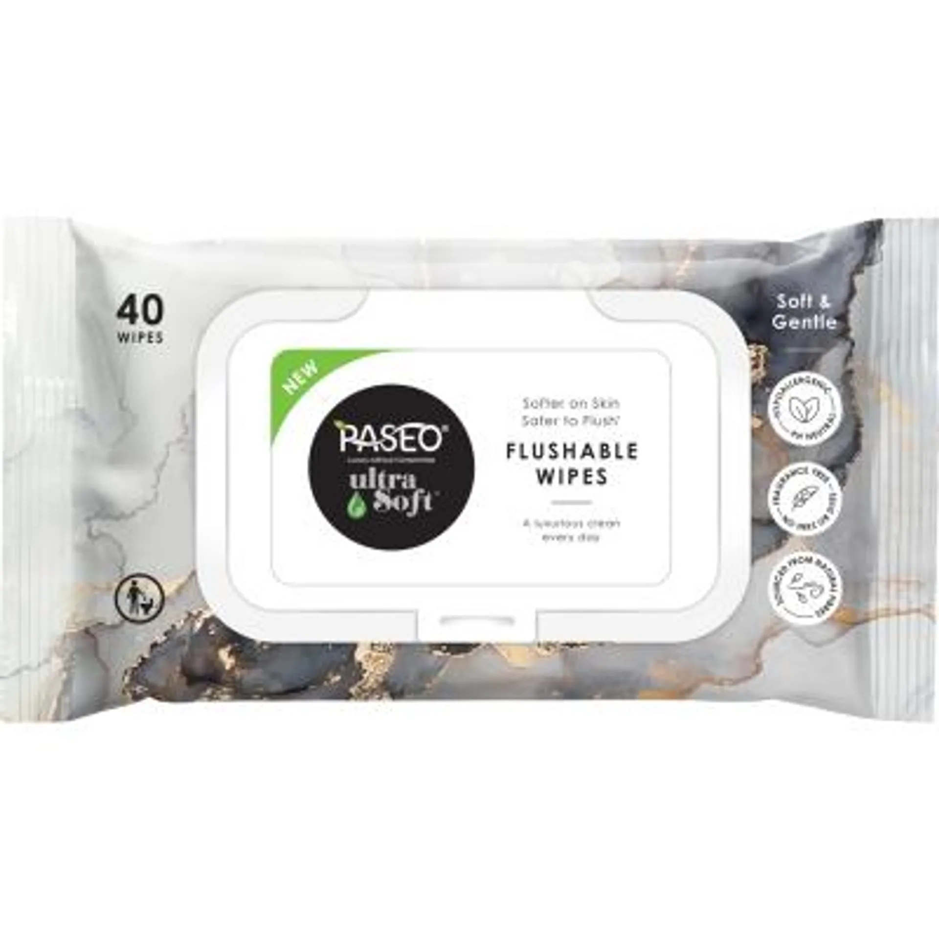 Paseo Ultra Soft Aloe Vera Cleansing Wipes