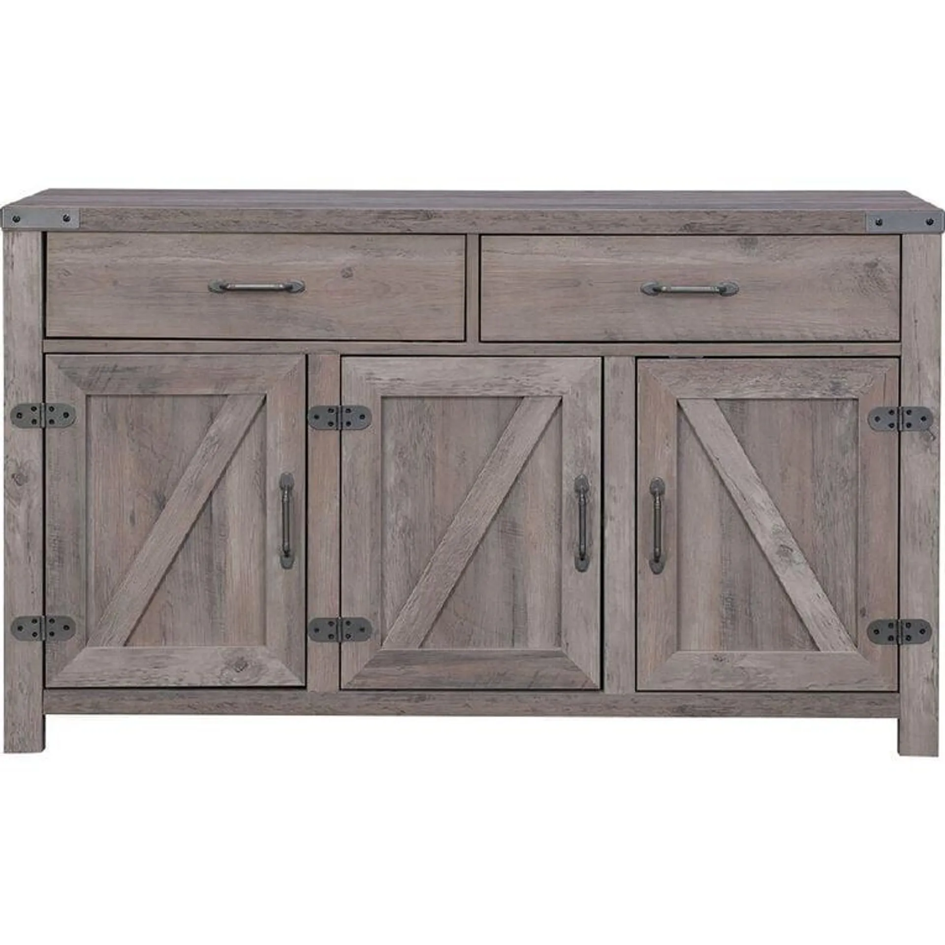 Living & Co Homestead Buffet Console Rustic Oak Finish