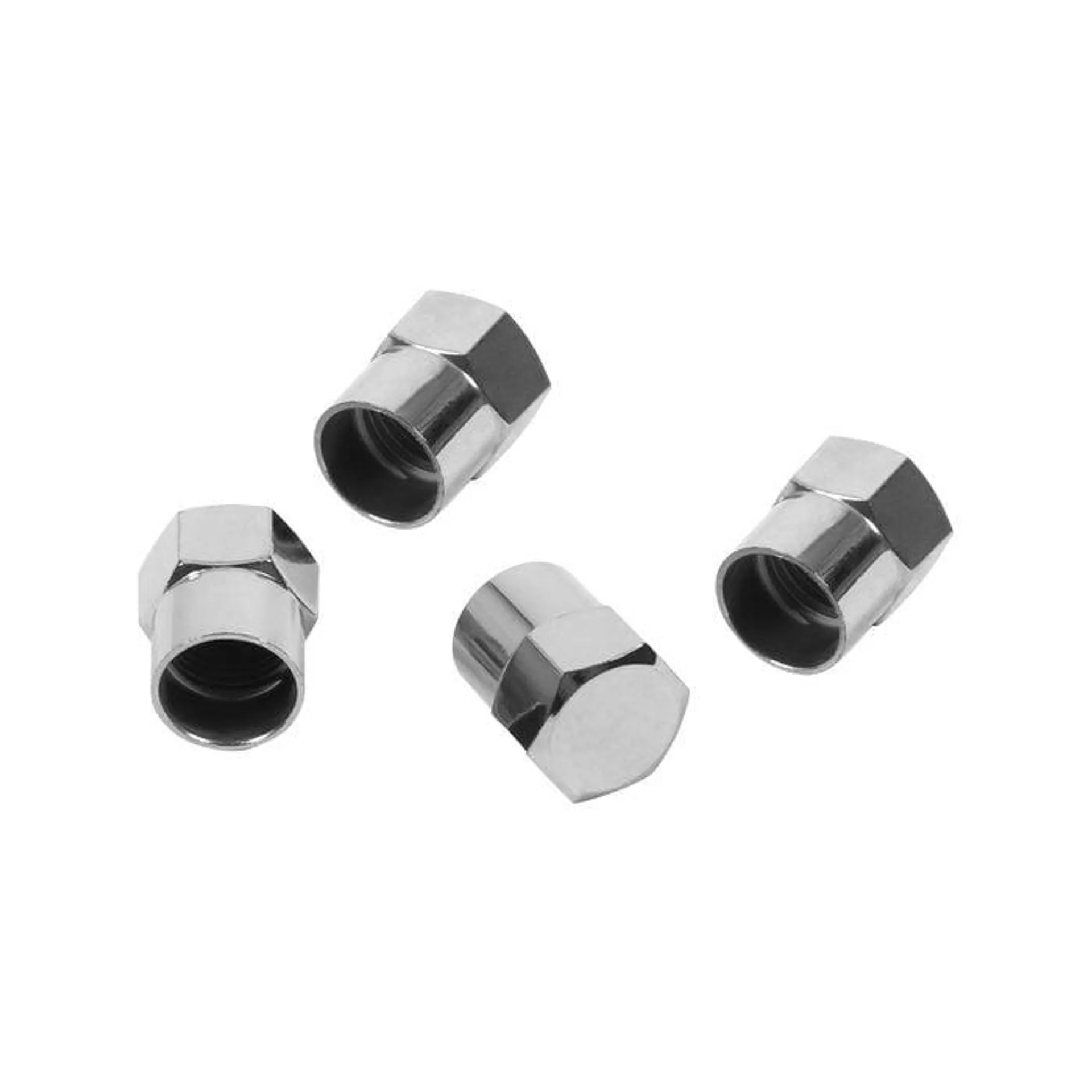 Trojan Chrome Valve Caps - 4 Pack