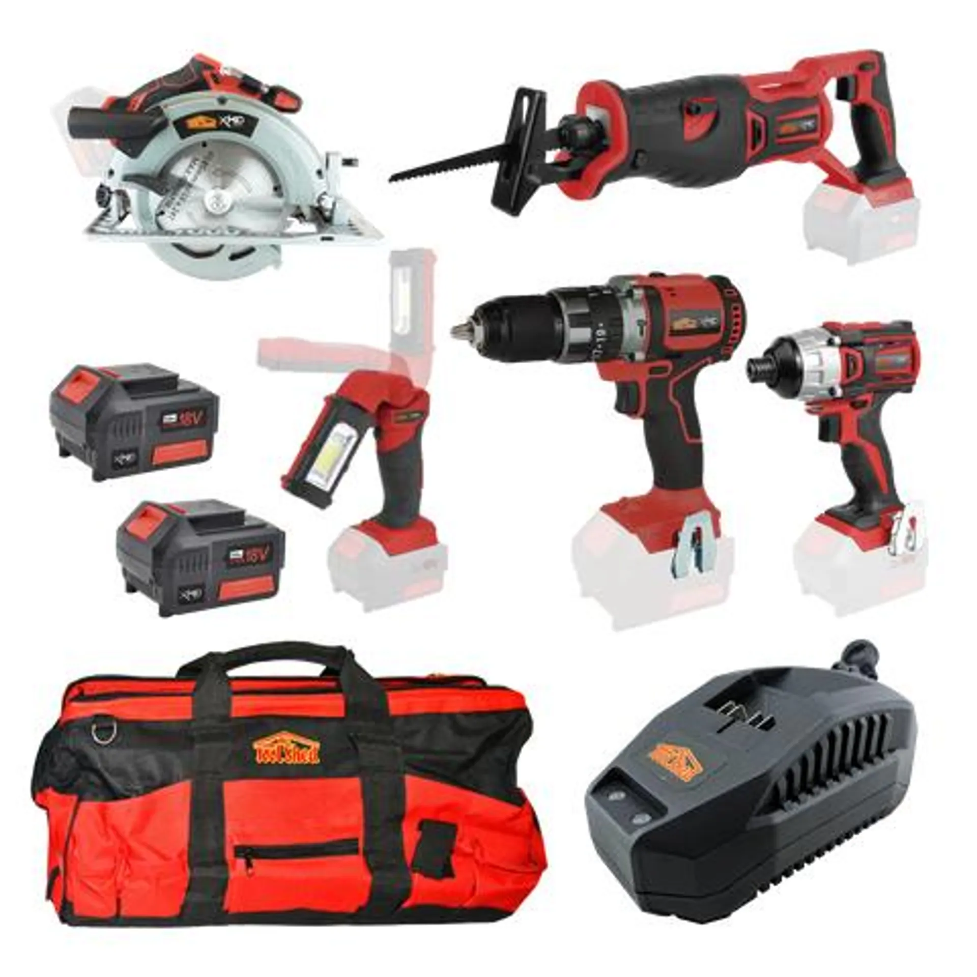 XHD Lithium Cordless Kit 5pc Brushless 18V 5Ah