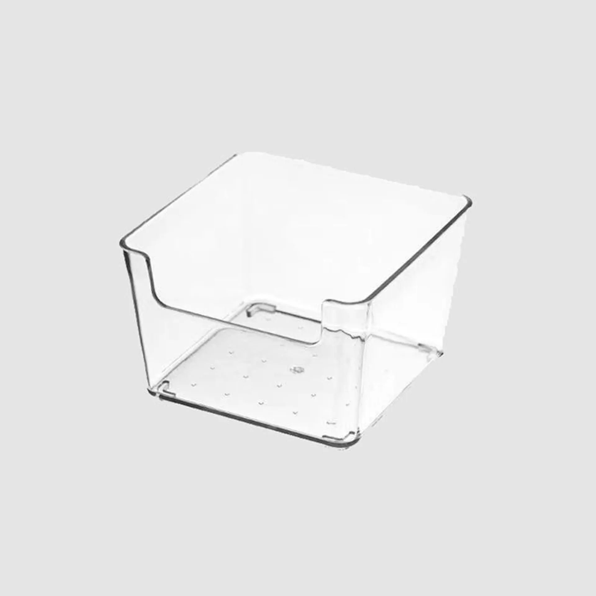 U Shaped Square Storage Tray Clear XS