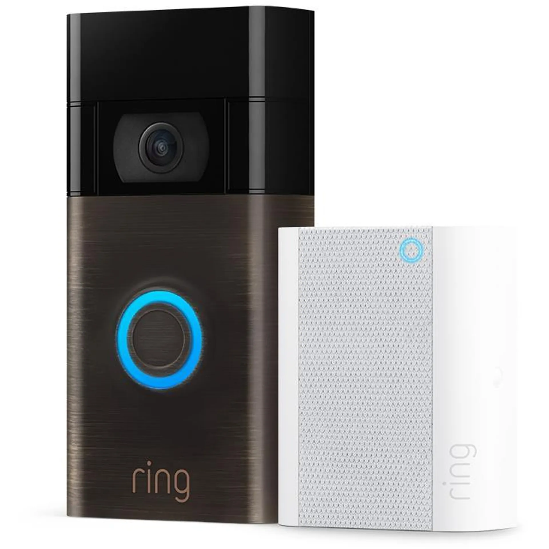 Ring Video Doorbell [Gen 2] (Venetian Bronze) with Chime