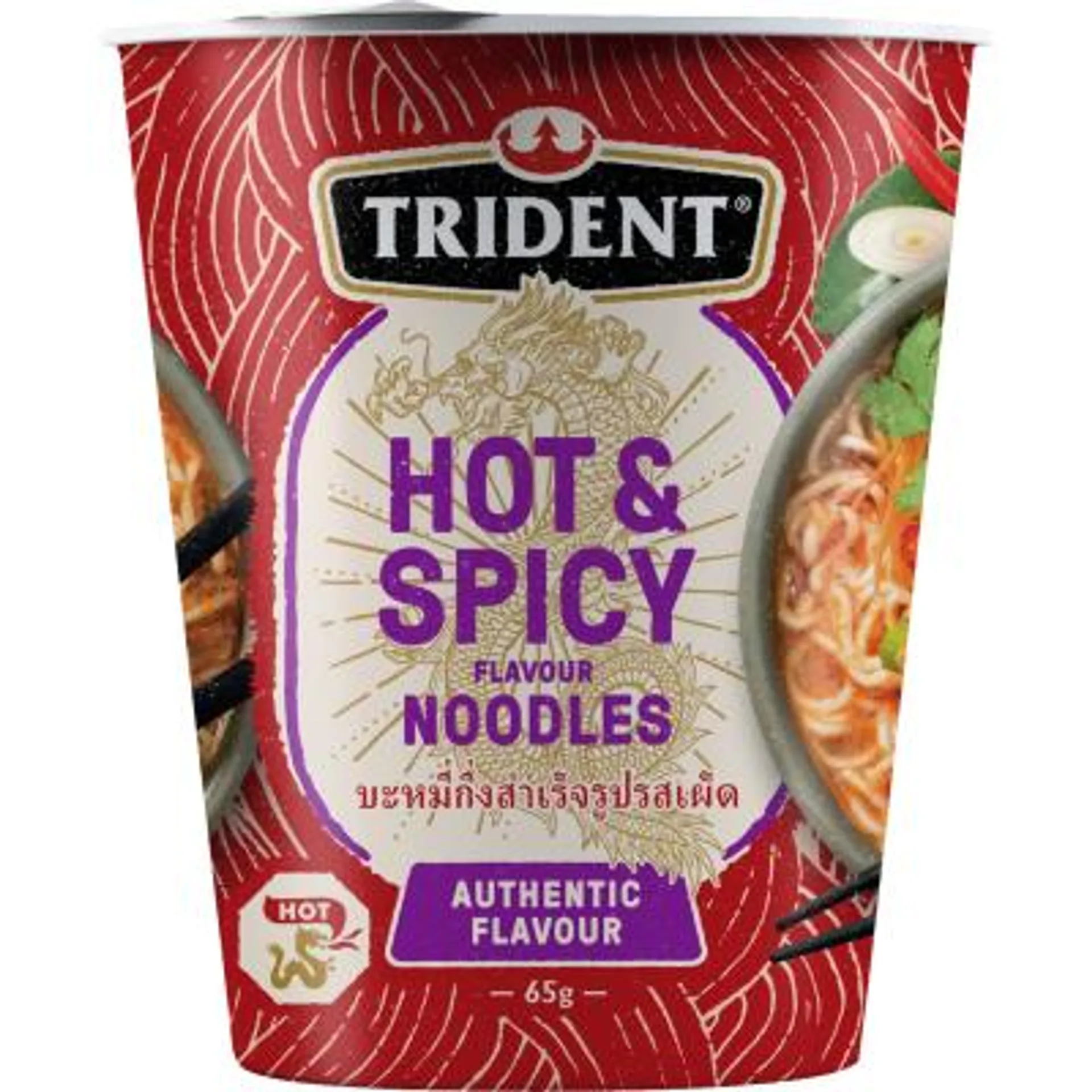 Trident Noodle Man Hot & Spicy Flavoured Noodles