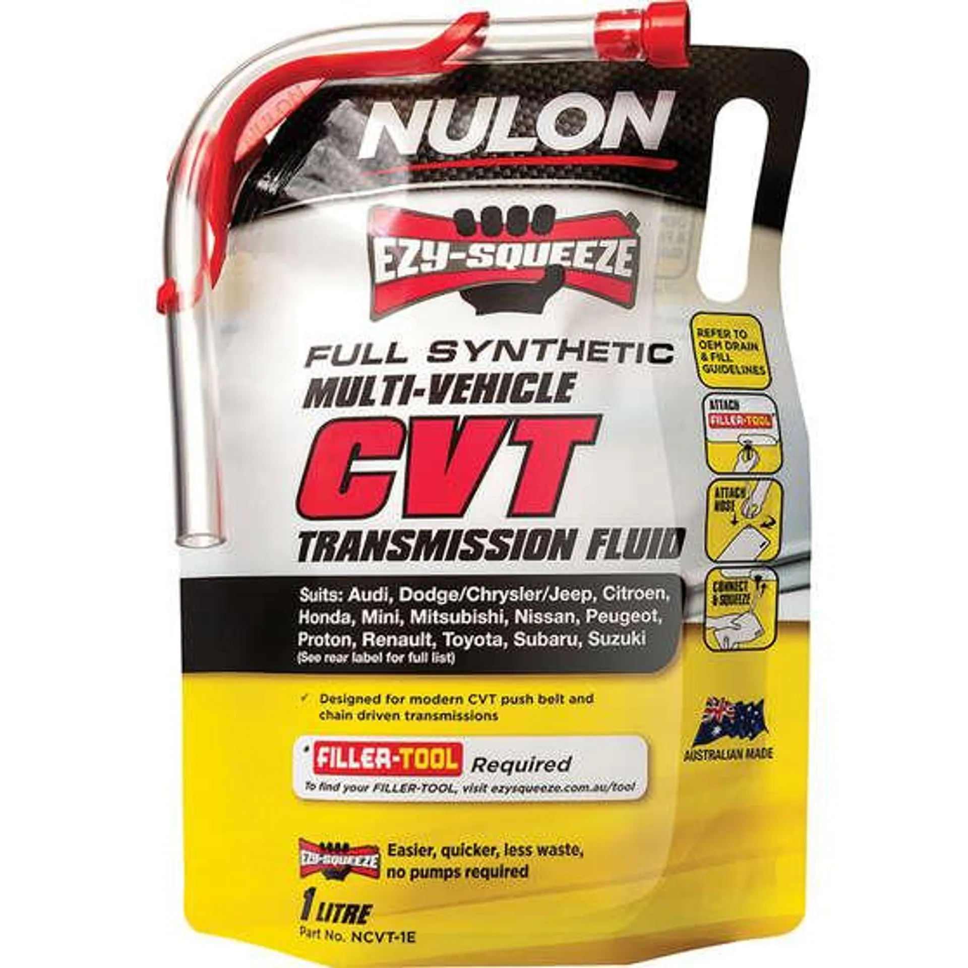 NULON EZY-SQUEEZE Multi-Vehicle CVT Transmission Fluid - 1 Litre