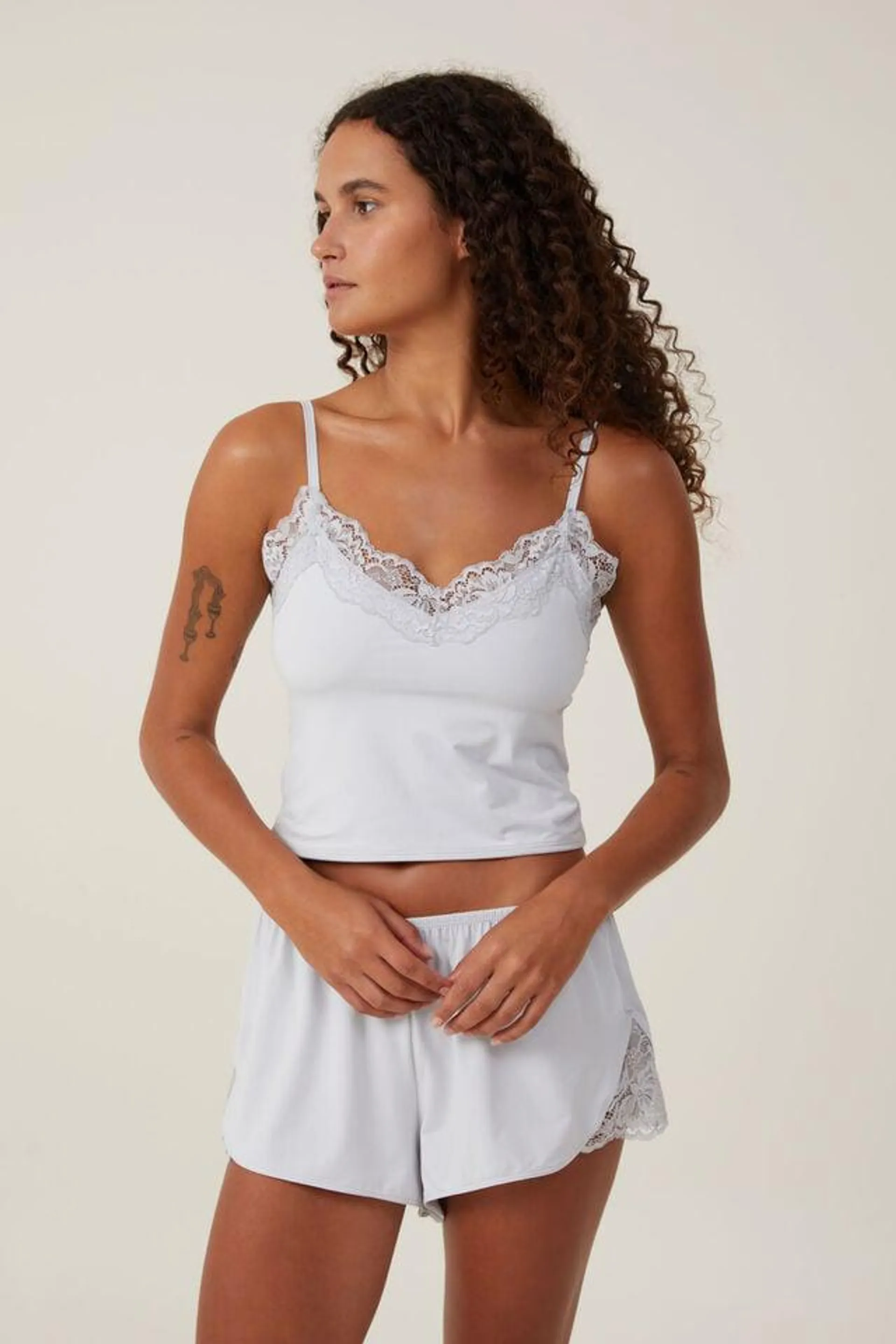 Soft Lounge Lace Trim Cami