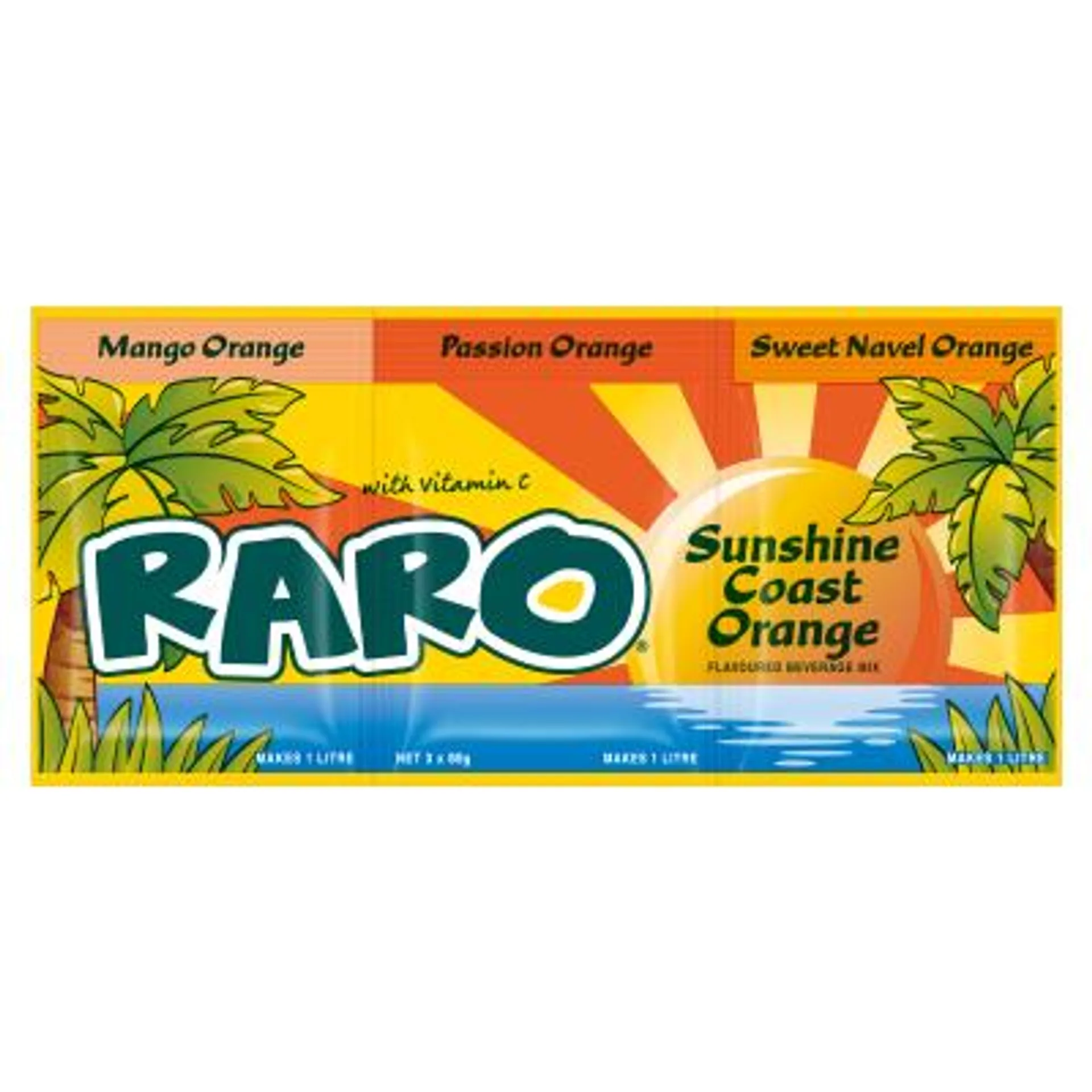 Raro Sunshine Coast Orange Flavoured Beverage Mix